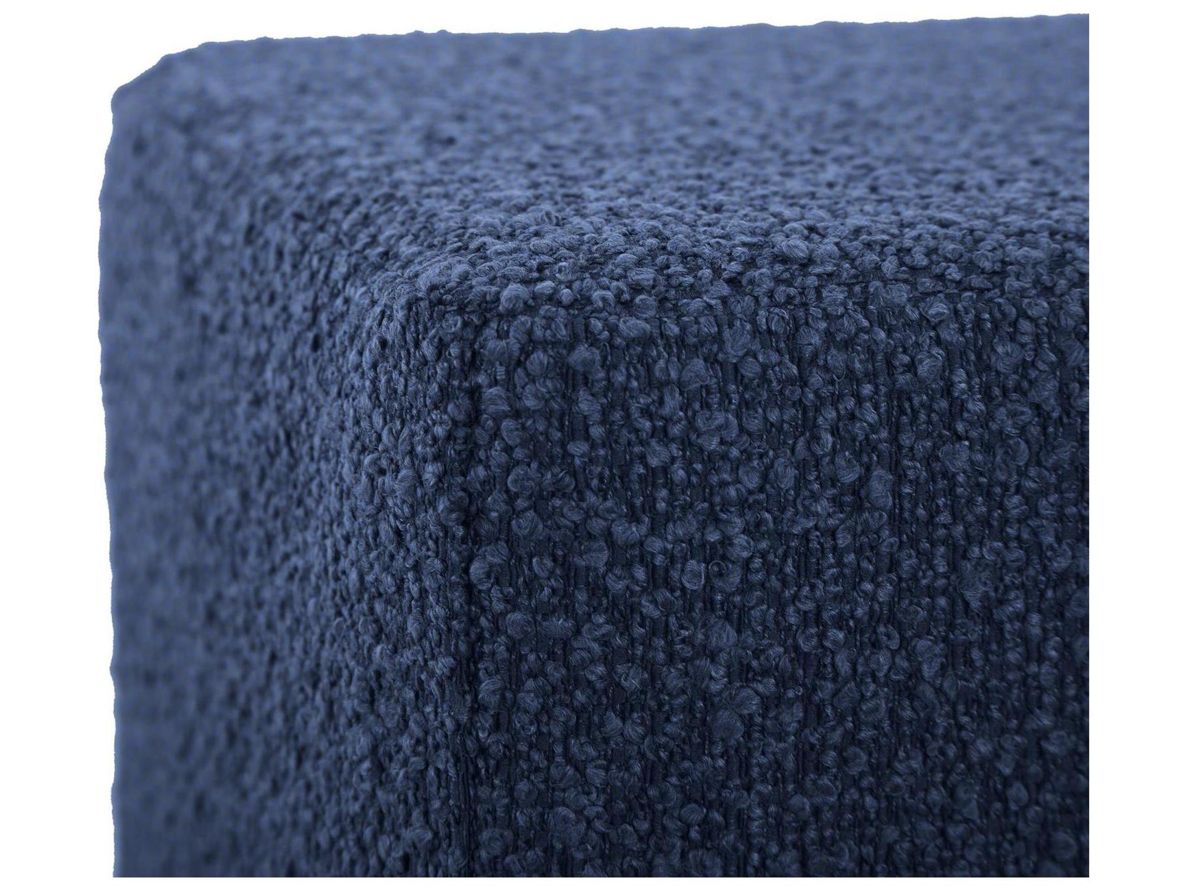 Howard Elliott Outdoor No Tip Alicante Indigo Fabric Cushion Ottoman