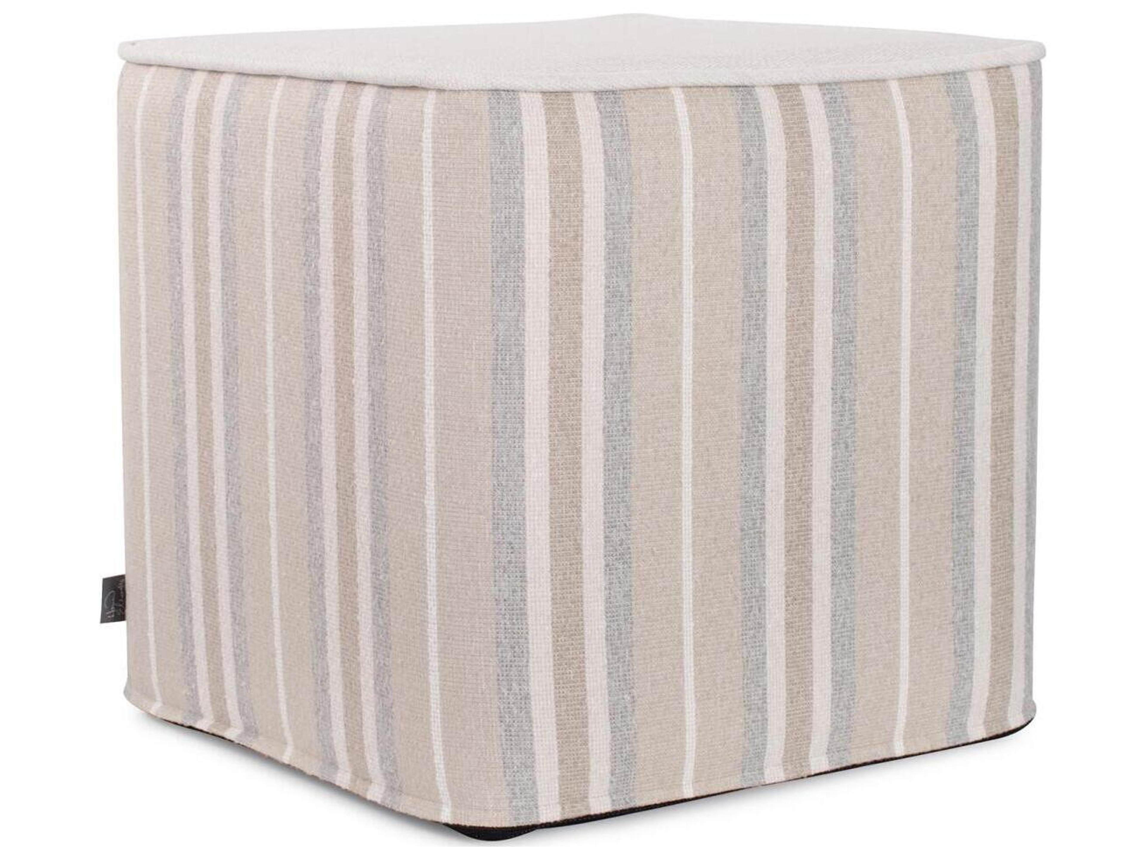 No Tip Dune Sand Fabric Cushion Ottoman