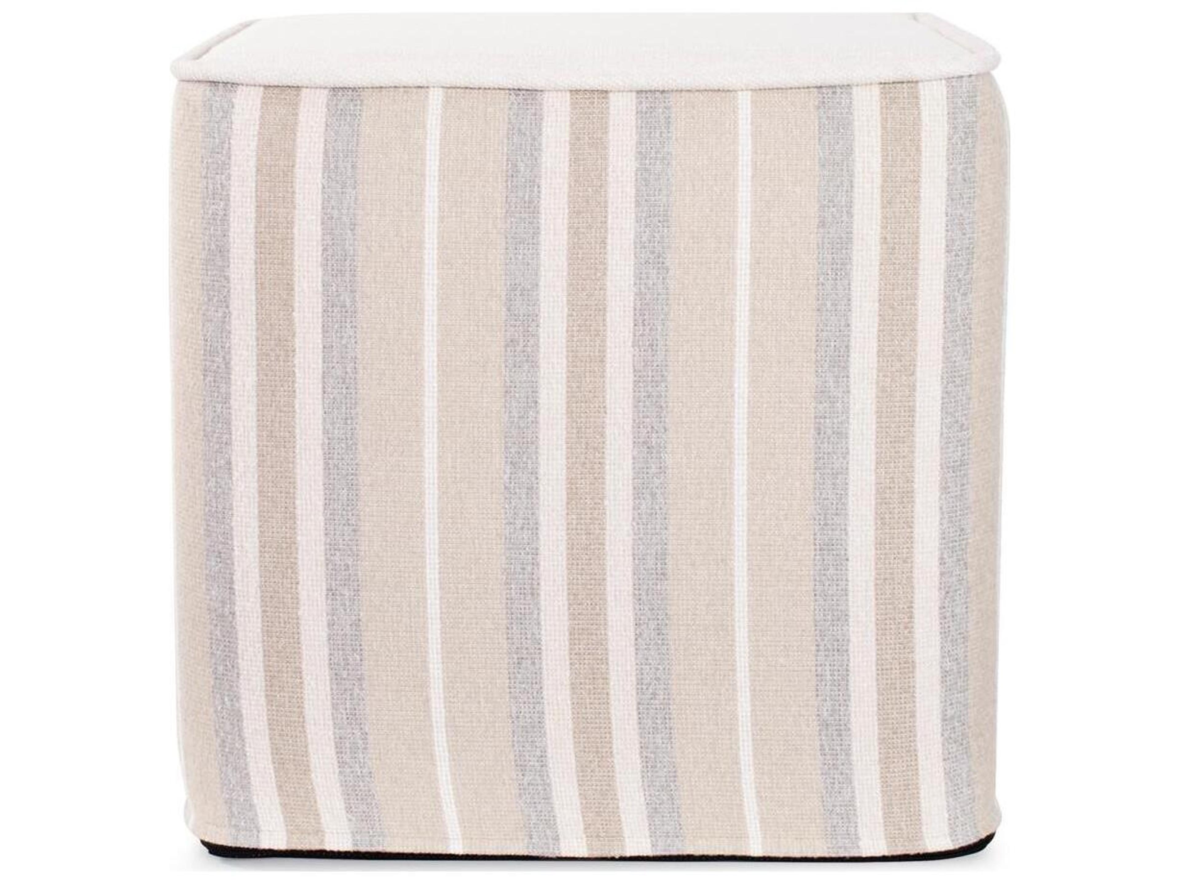 Howard Elliott Outdoor No Tip Dune Sand Fabric Cushion Ottoman