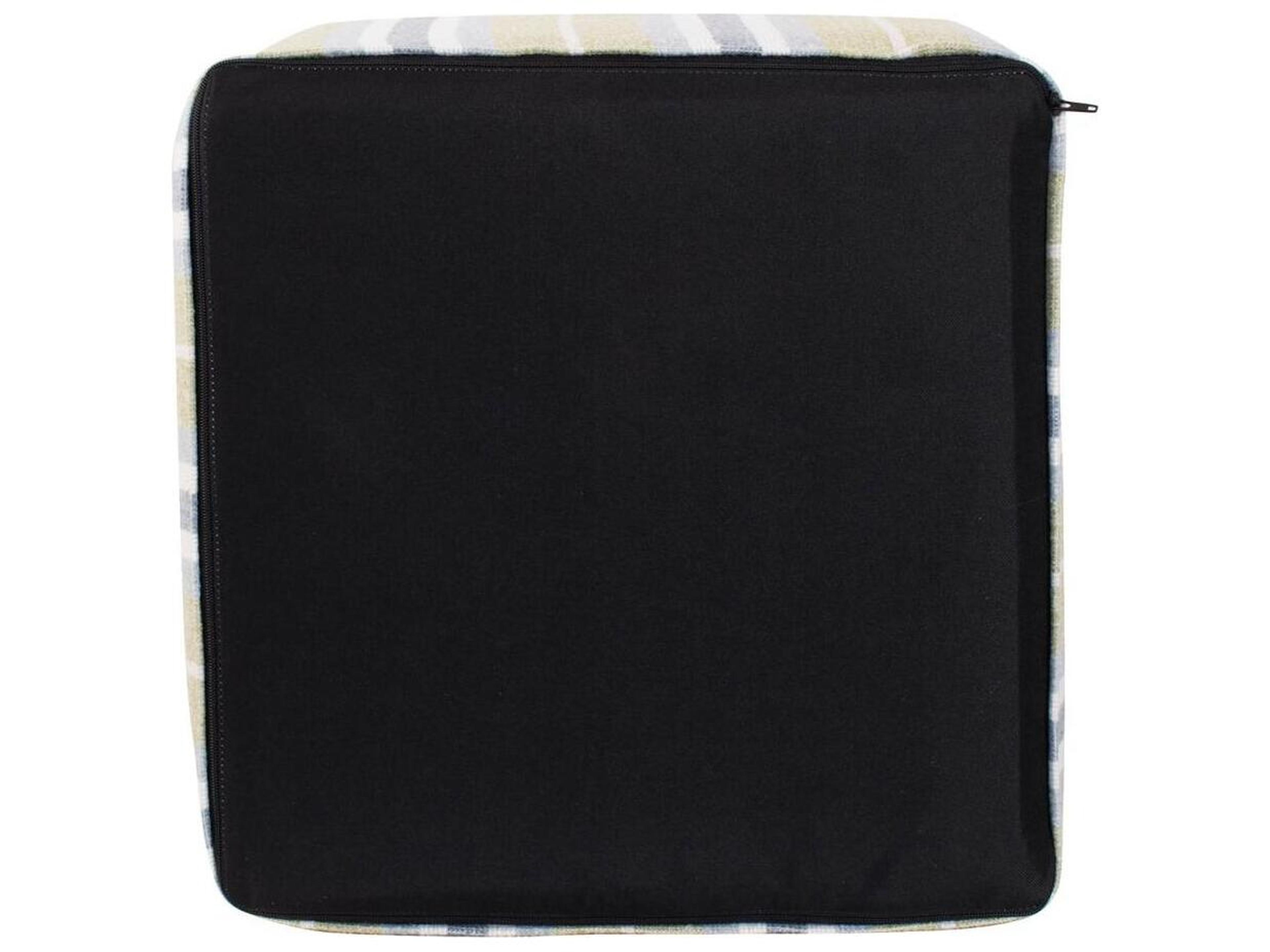 Howard Elliott Outdoor No Tip Dune Moss Fabric Cushion Ottoman