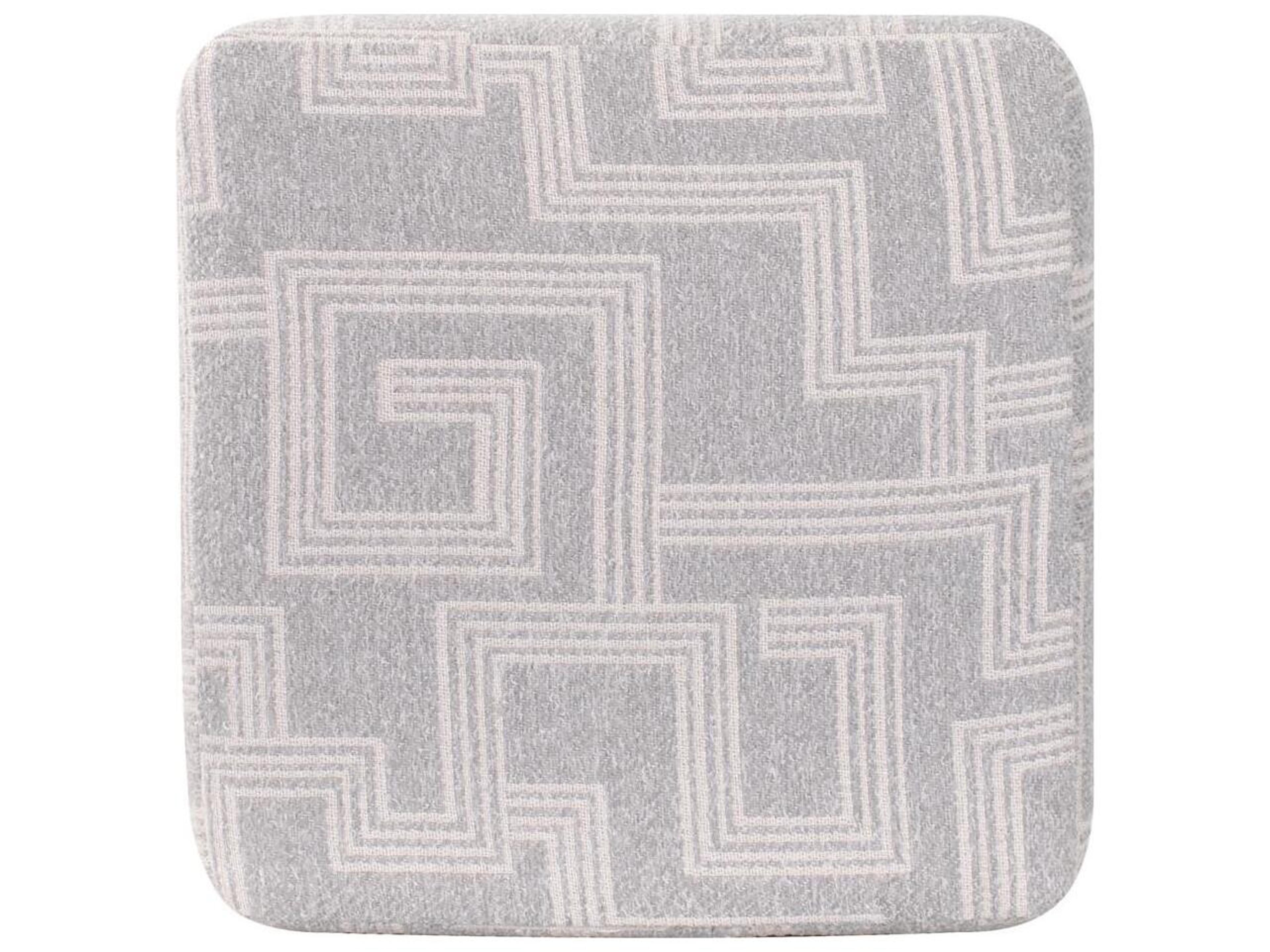 Howard Elliott Outdoor No Tip Syros Fog Fabric Cushion Ottoman