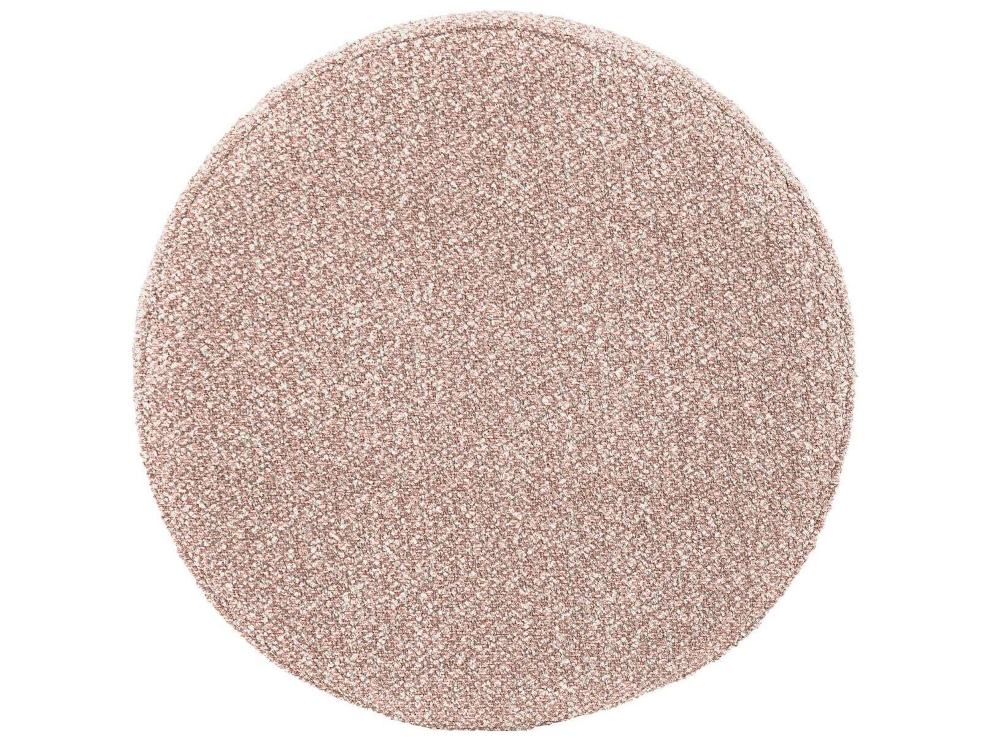 Howard Elliott Outdoor No Tip Alicante Blush Fabric Cushion Ottoman