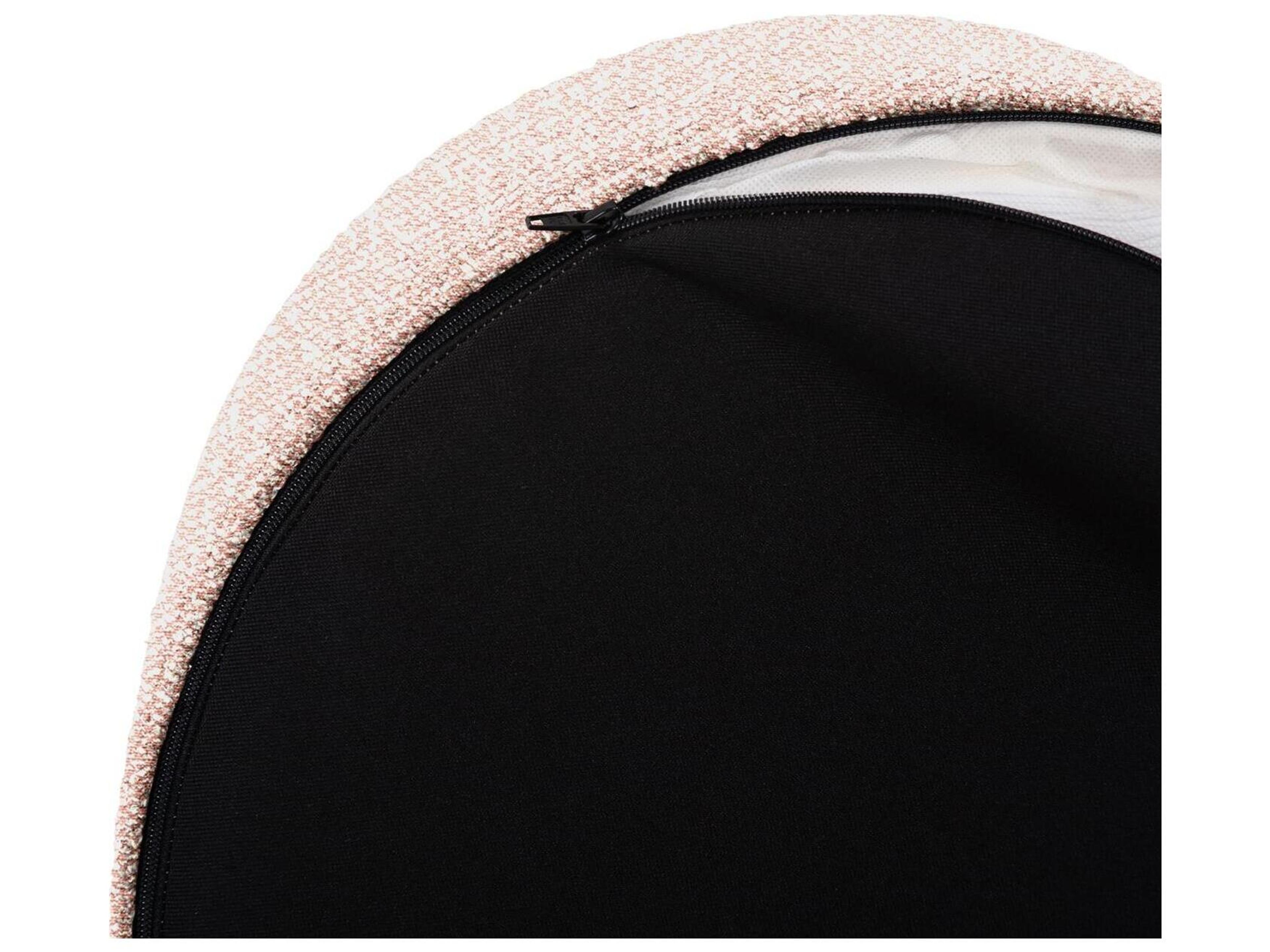 Howard Elliott Outdoor No Tip Alicante Blush Fabric Cushion Ottoman