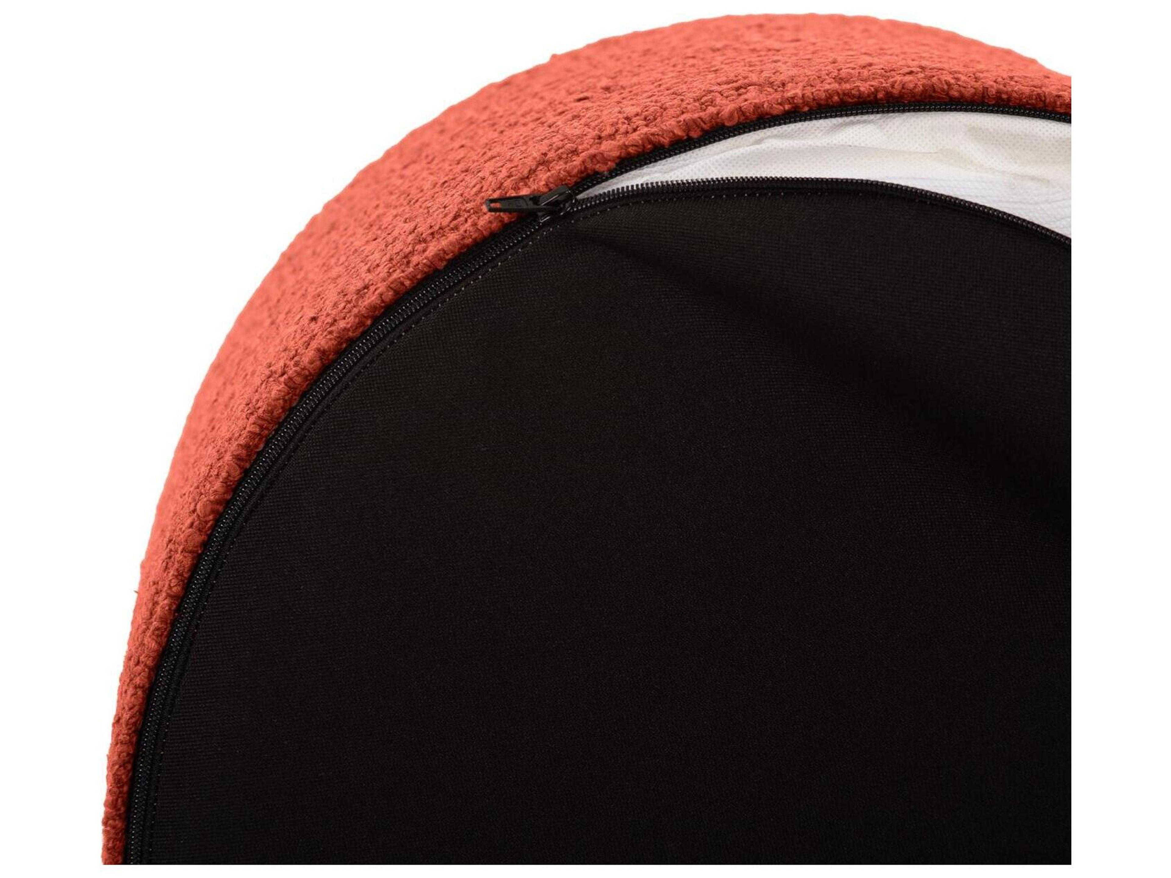 Howard Elliott Outdoor No Tip Alicante Coral Fabric Cushion Ottoman