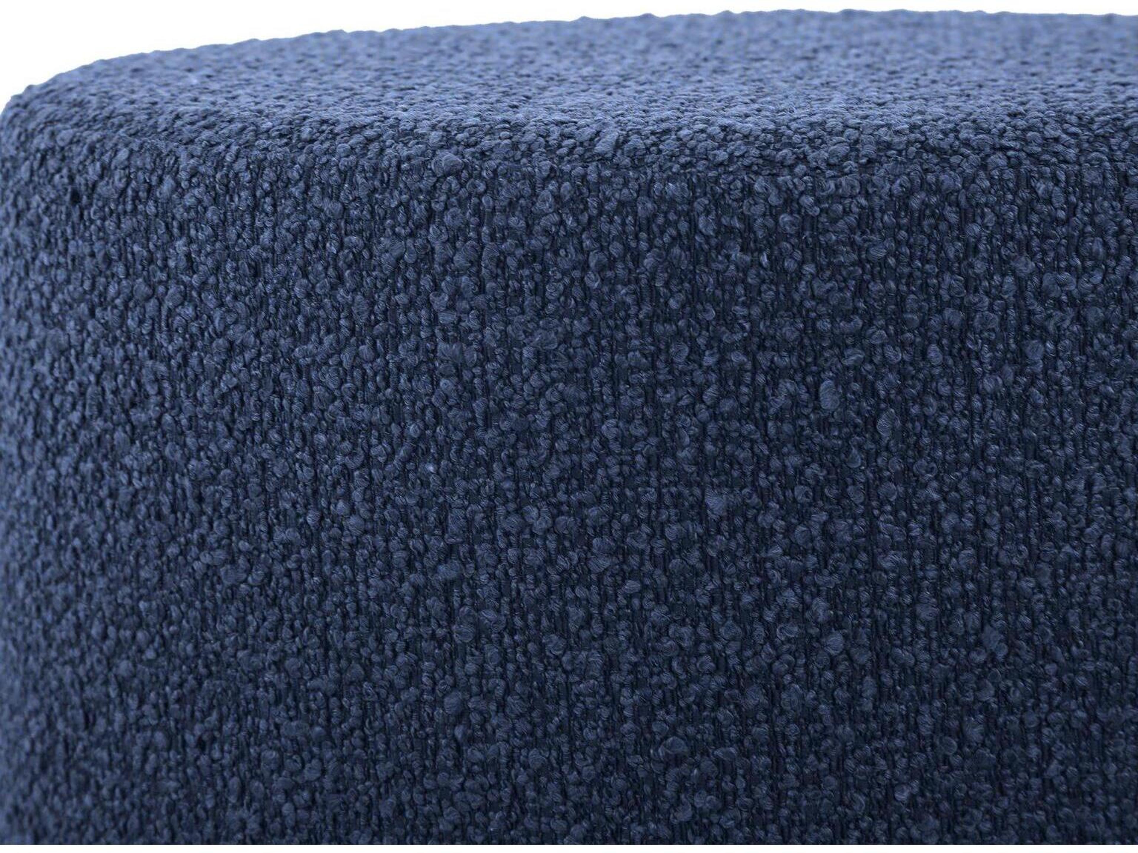 Howard Elliott Outdoor No Tip Alicante Indigo Fabric Cushion Ottoman