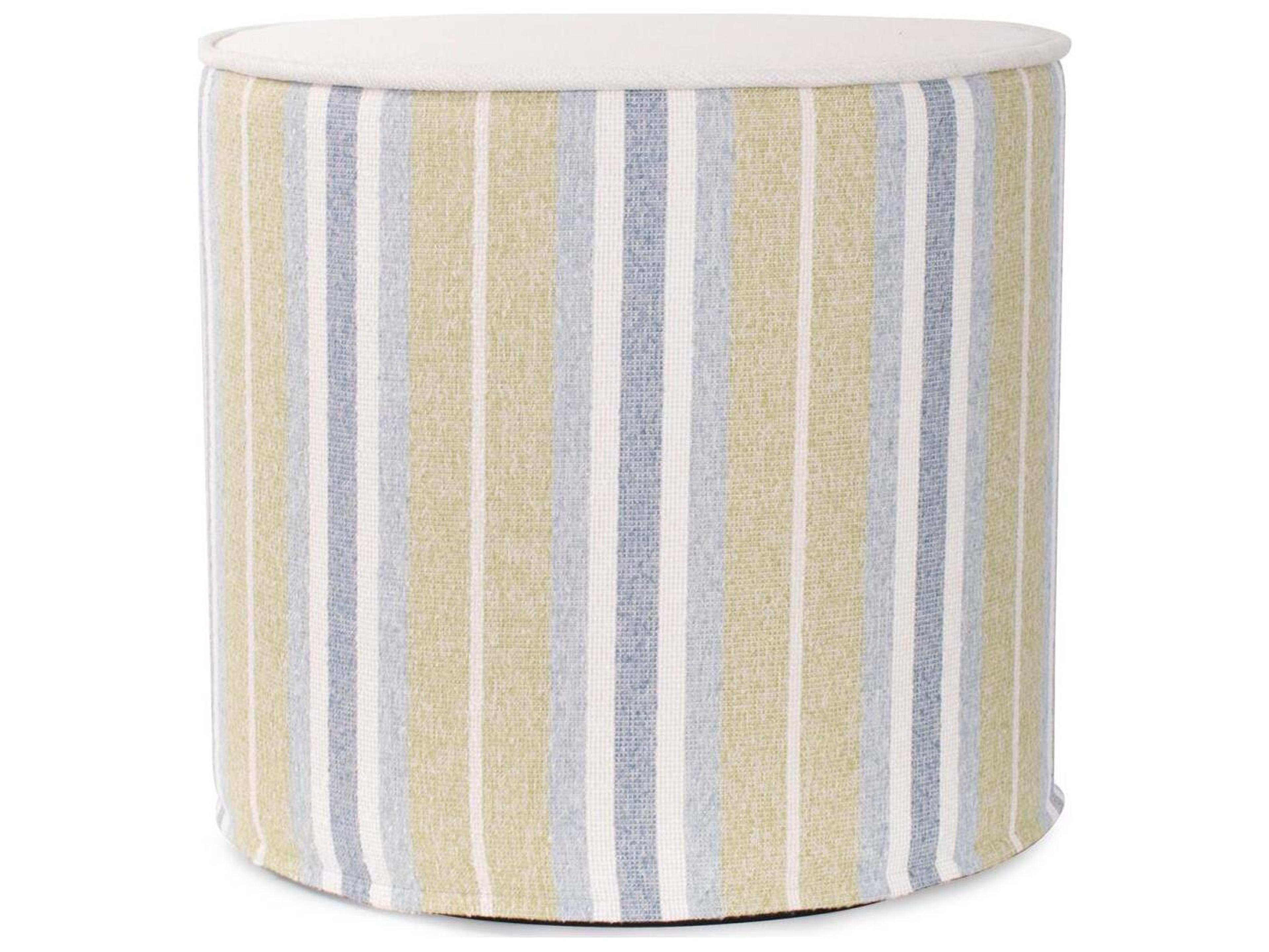 No Tip Dune Moss Fabric Cushion Ottoman