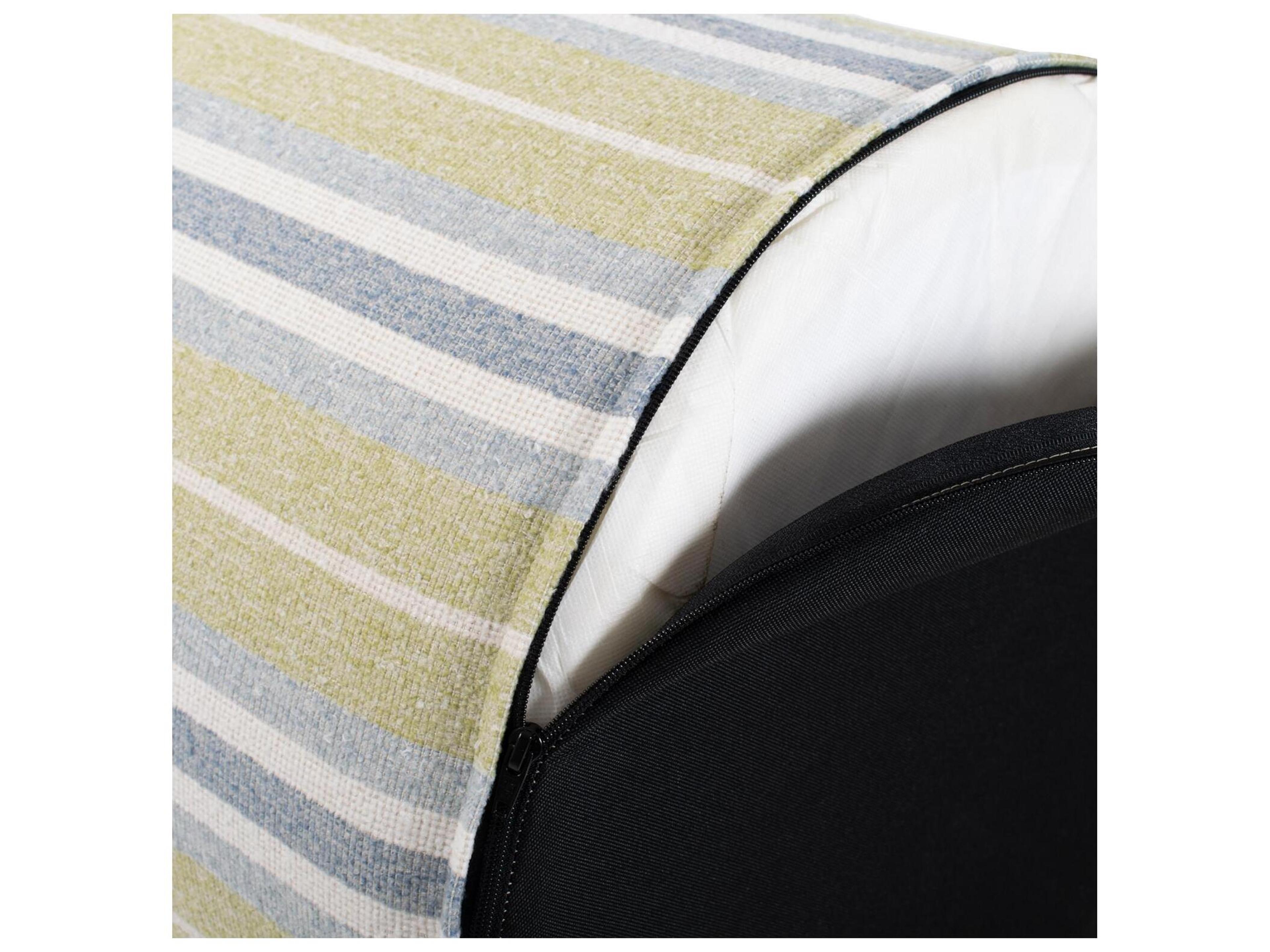 Howard Elliott Outdoor No Tip Dune Moss Fabric Cushion Ottoman