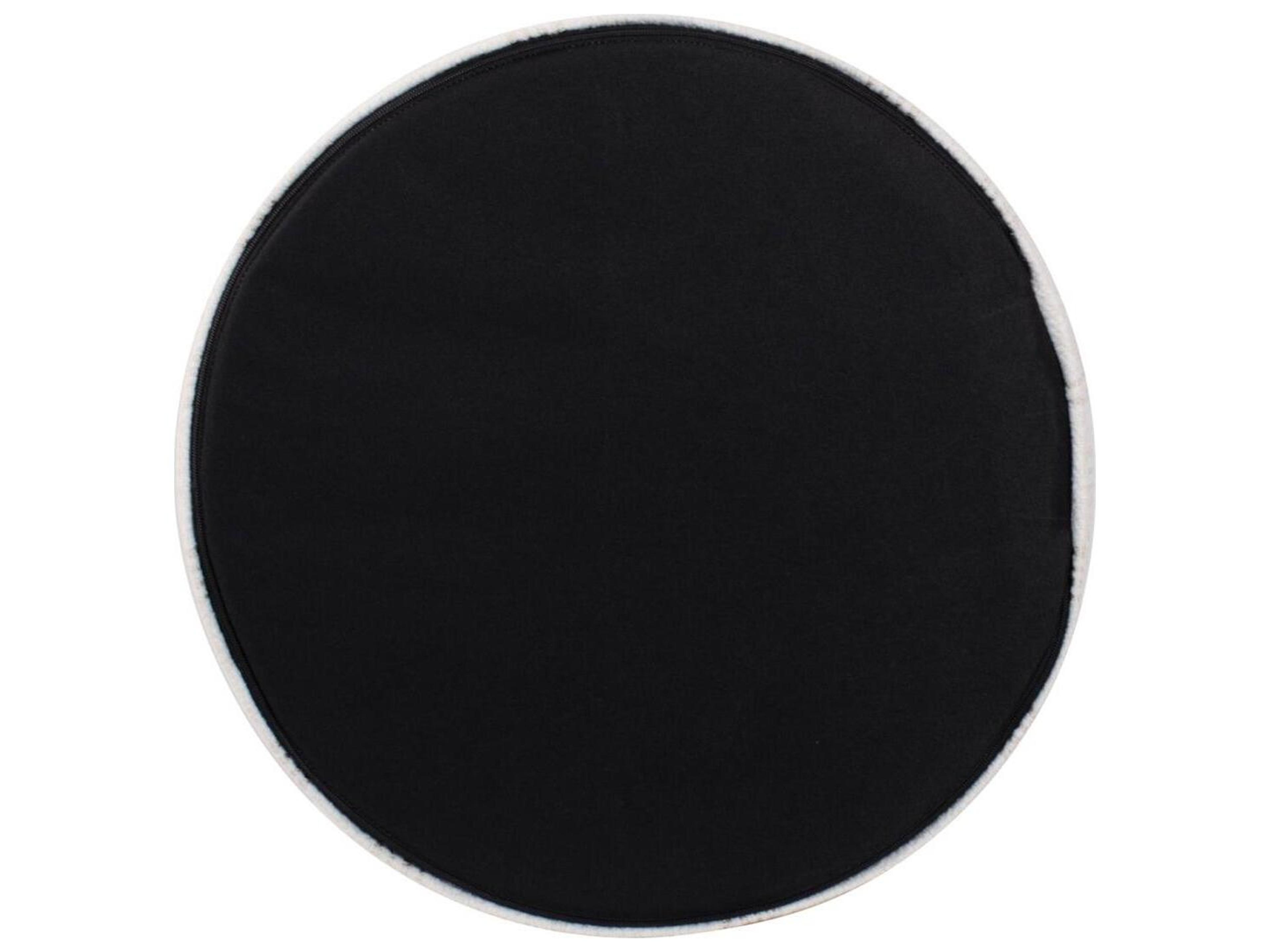 Howard Elliott Outdoor No Tip Syros Natural Fabric Cushion Ottoman