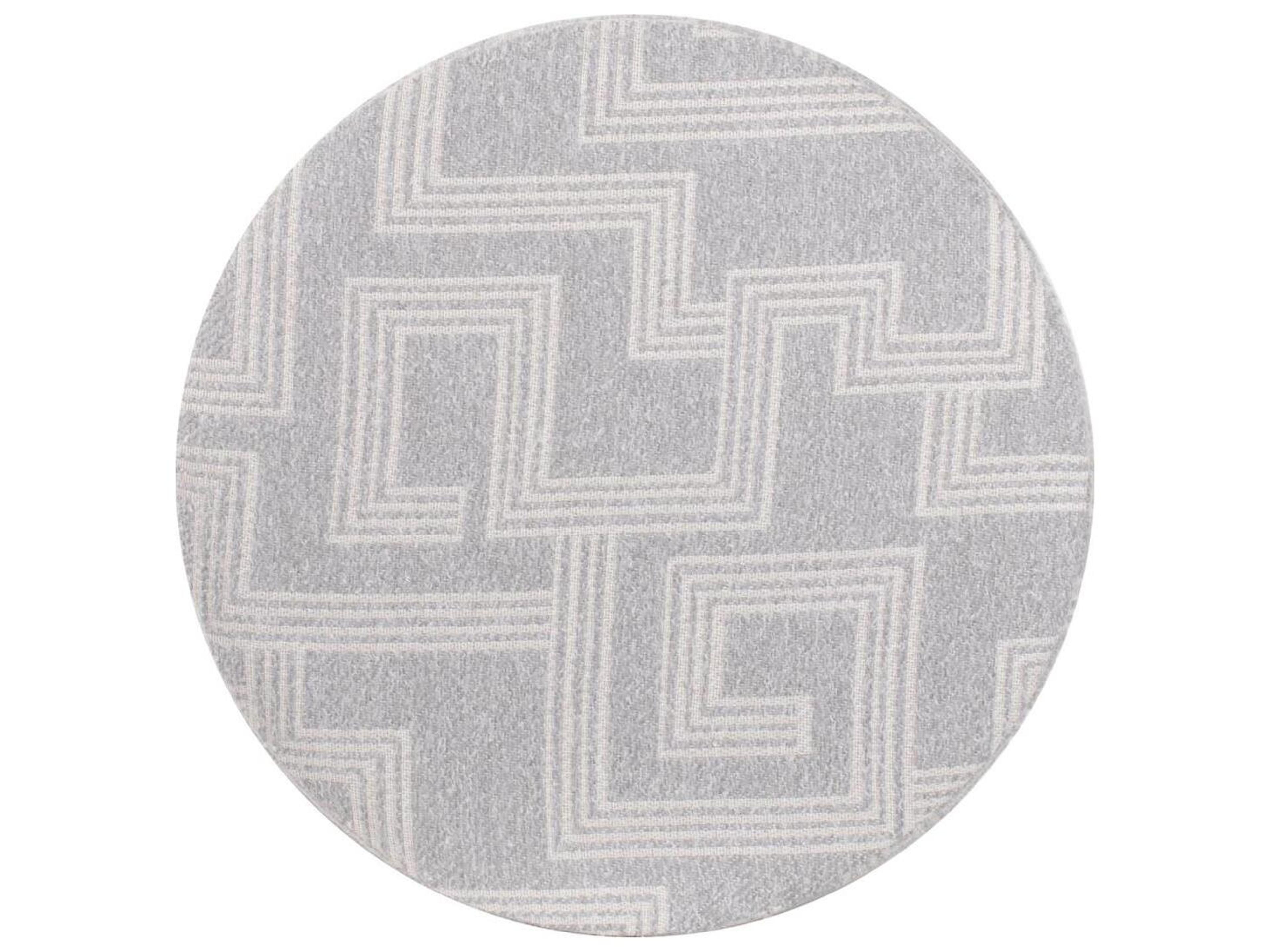 Howard Elliott Outdoor No Tip Syros Fog Fabric Cushion Ottoman