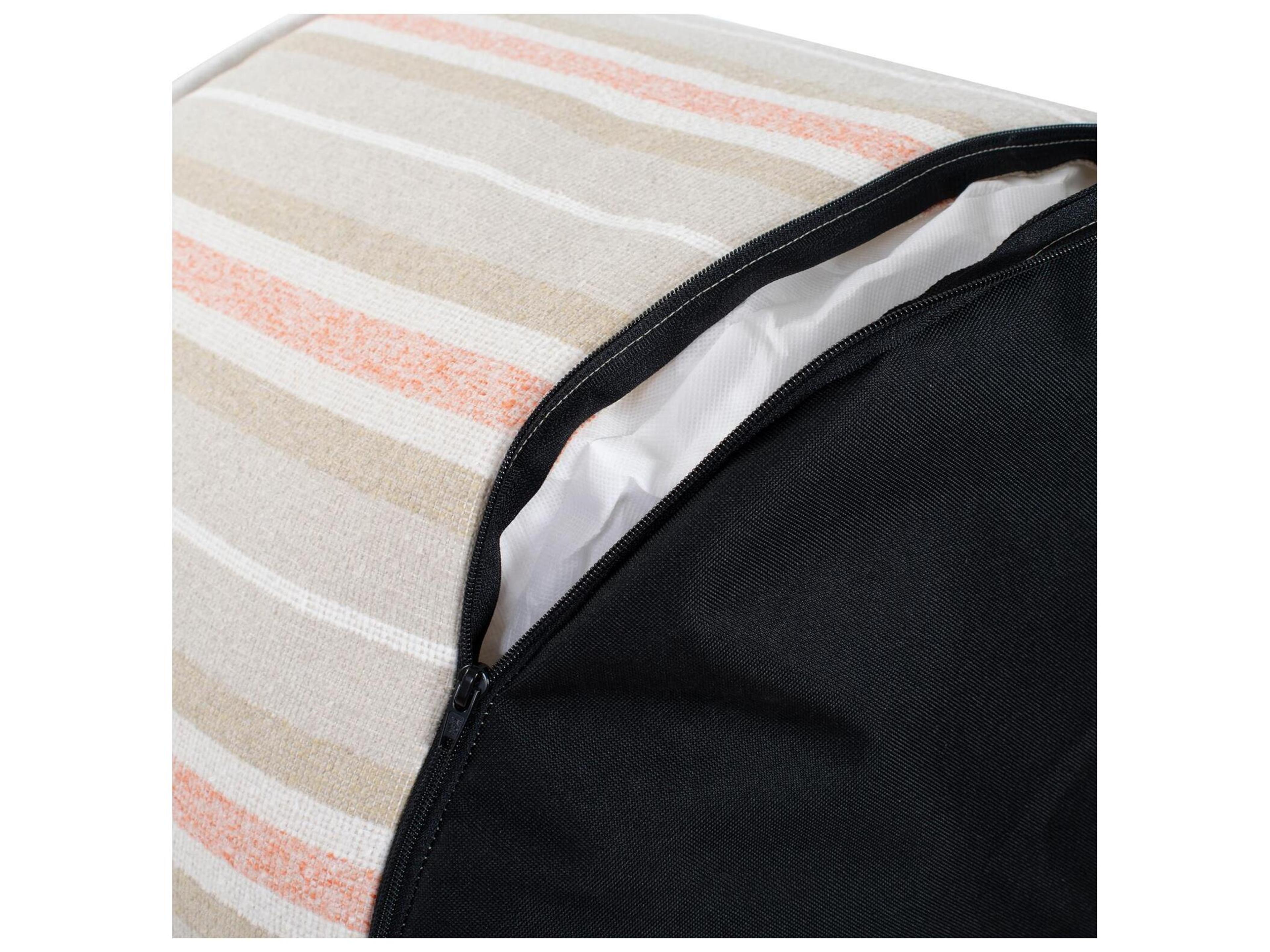 Howard Elliott Outdoor Dune Terra Fabric Cushion Ottoman