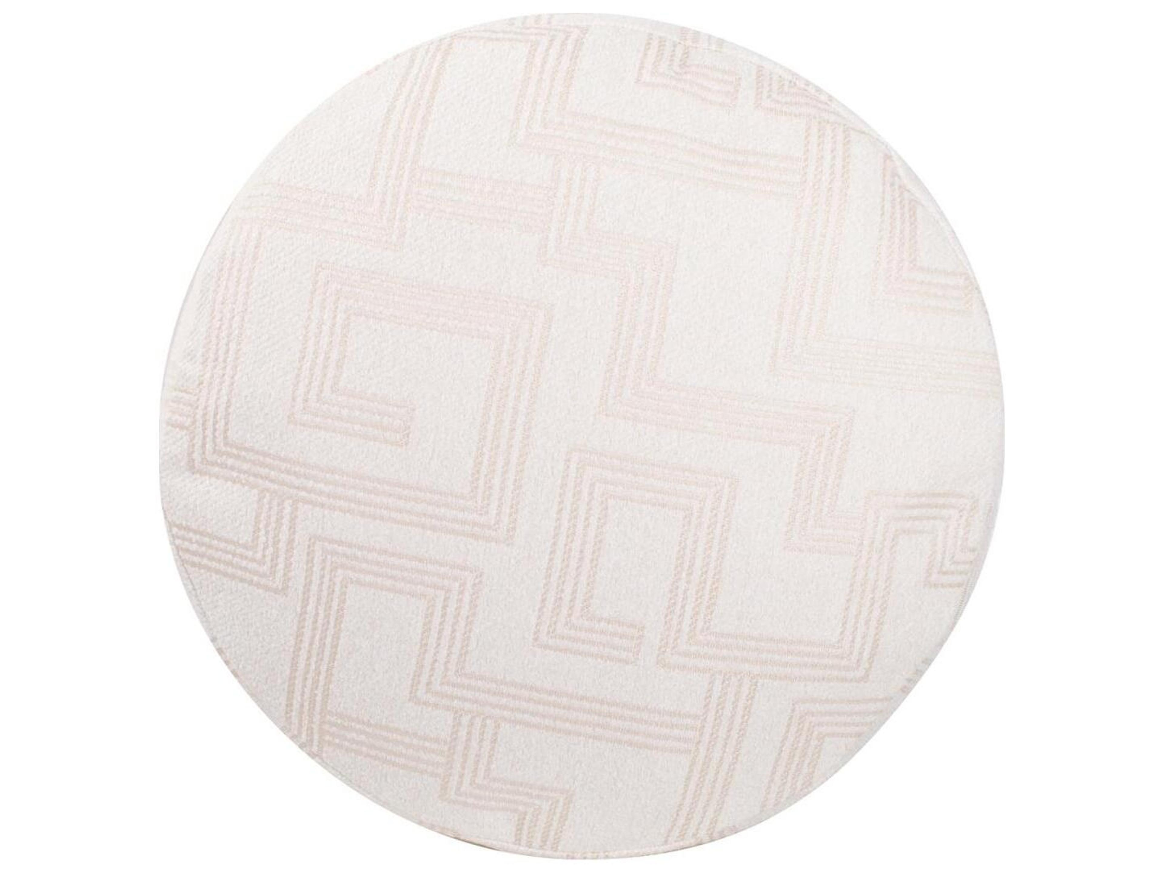 Howard Elliott Outdoor Syros Natural Fabric Cushion Ottoman