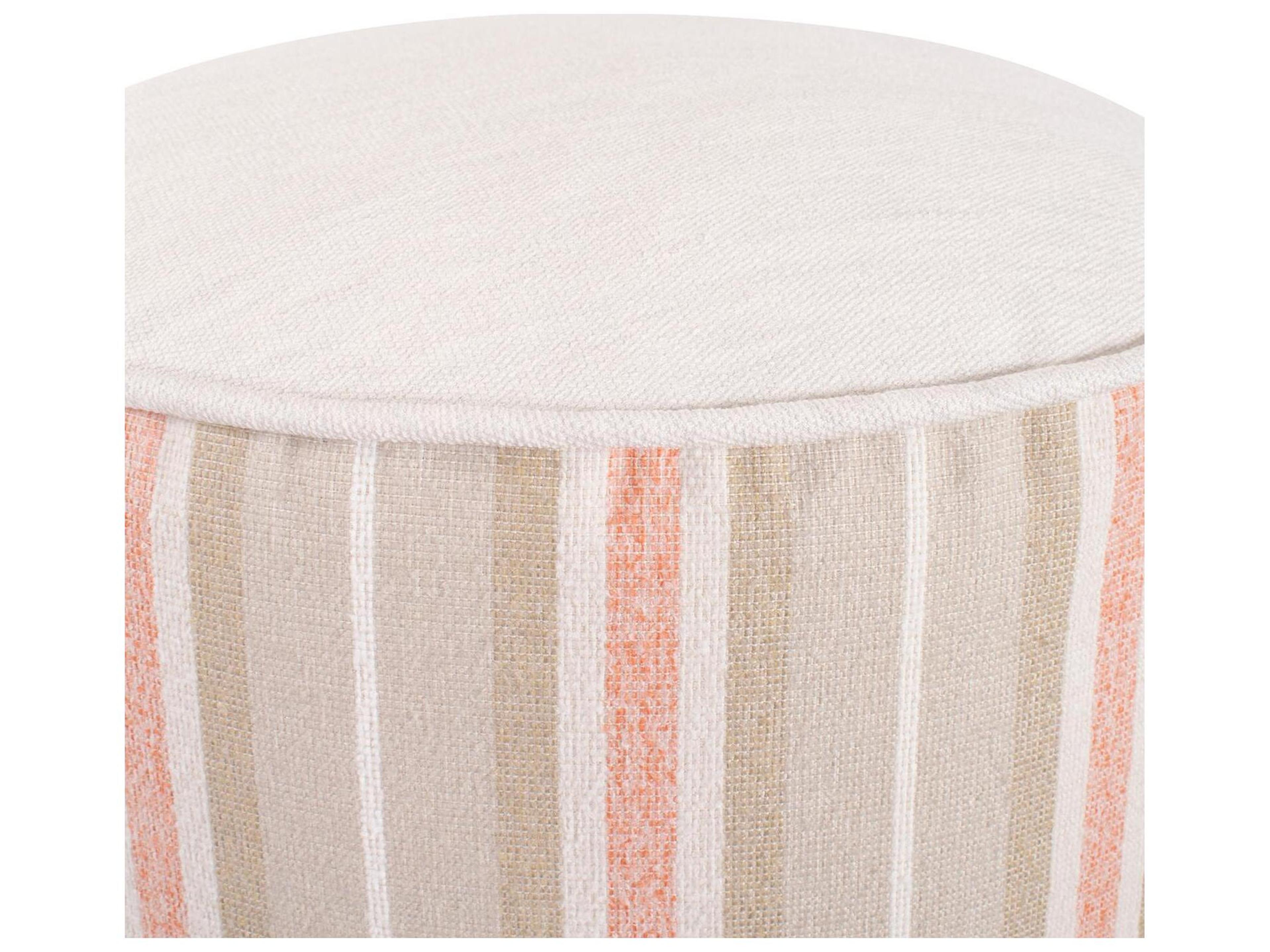 Howard Elliott Outdoor Dune Terra Fabric Cushion Ottoman