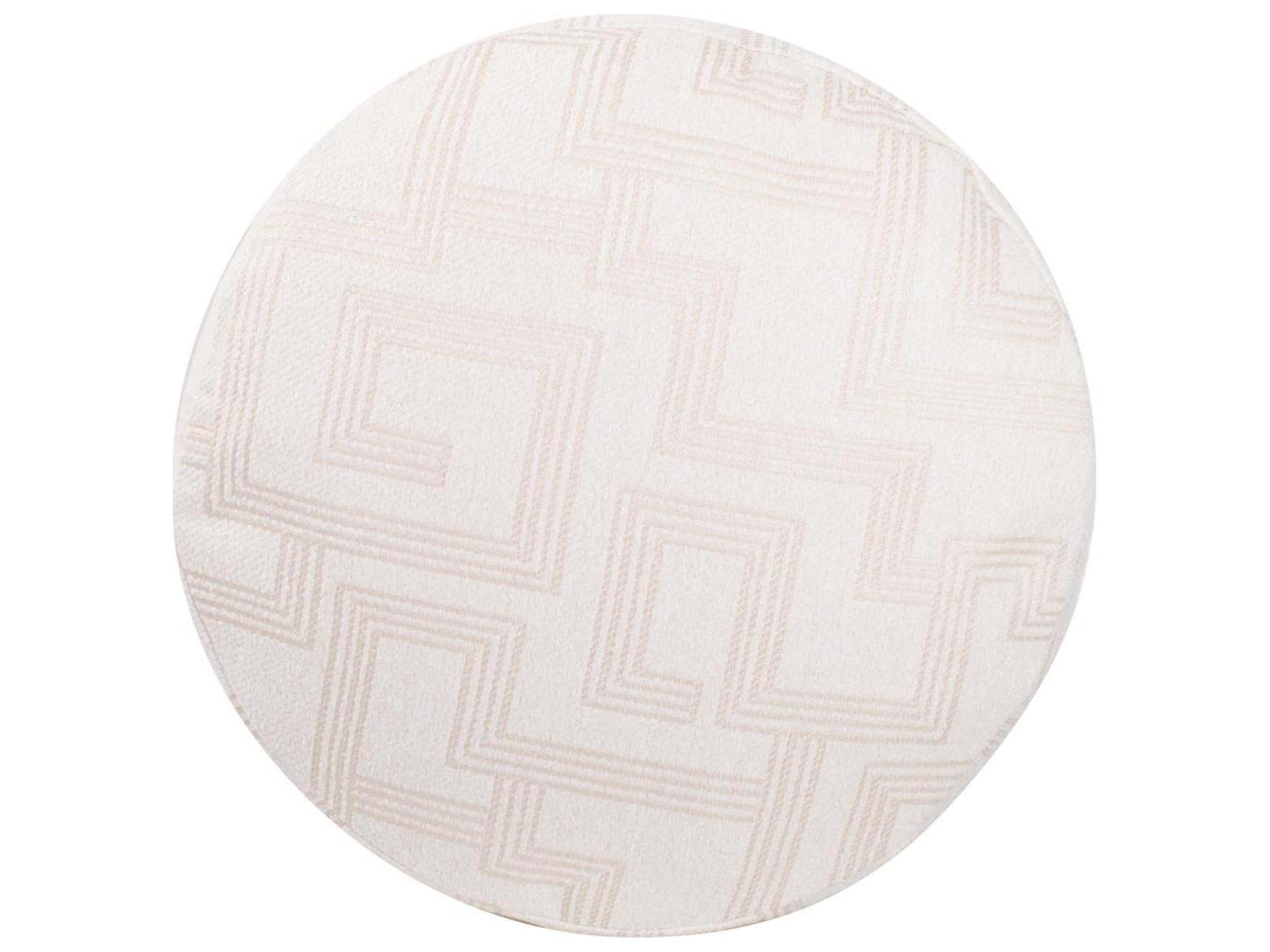 Howard Elliott Outdoor Syros Natural Fabric Cushion Ottoman