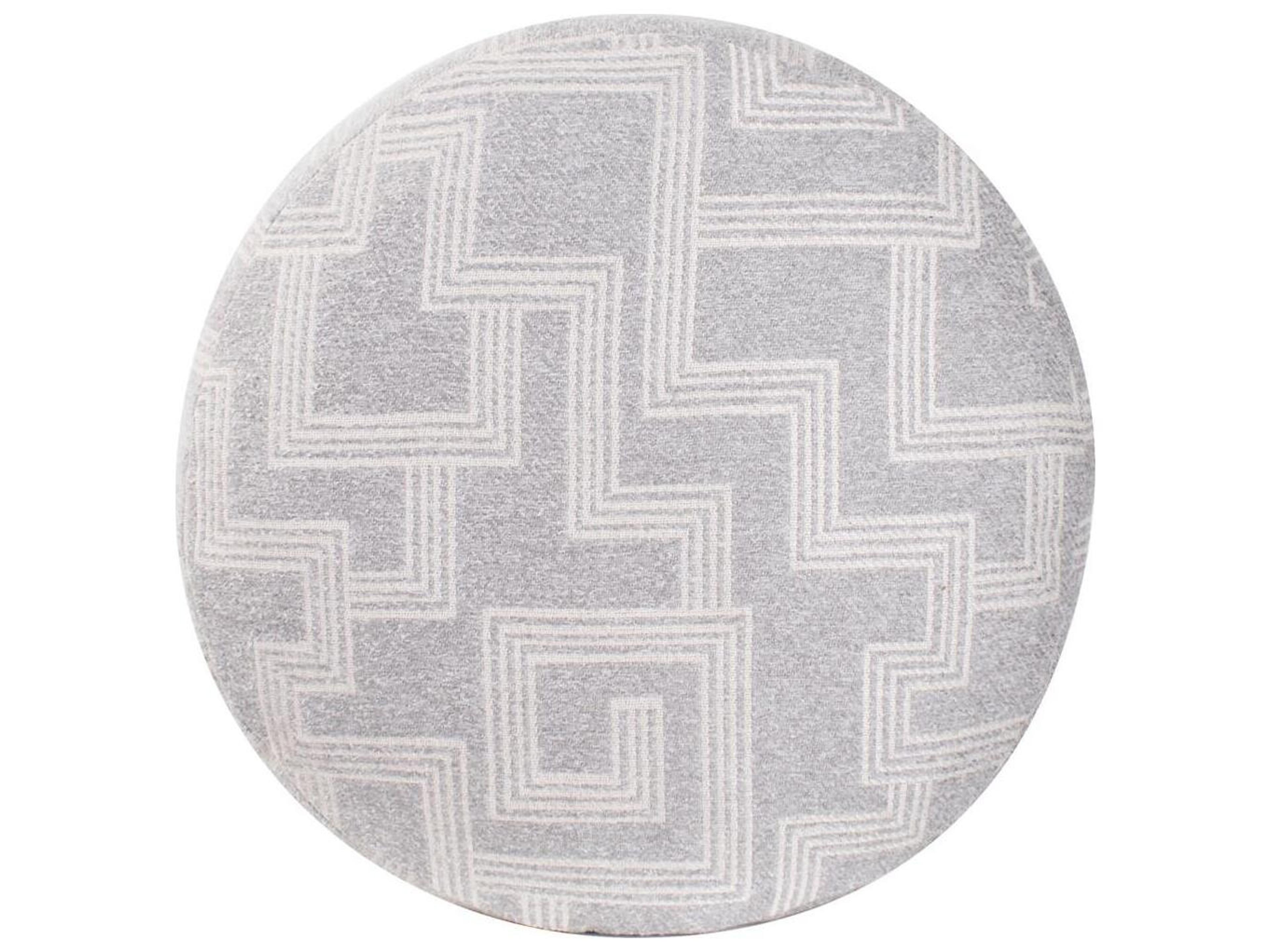 Howard Elliott Outdoor Syros Fog Fabric Cushion Ottoman