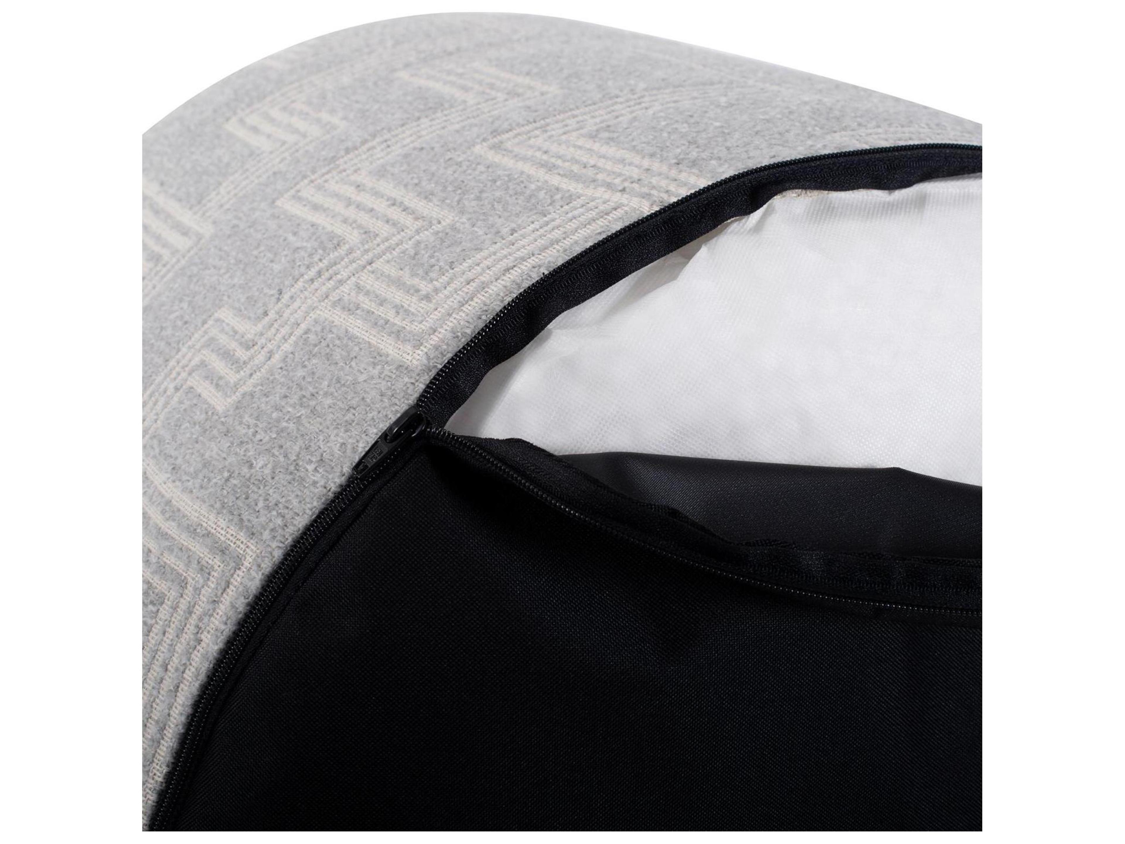 Howard Elliott Outdoor Syros Fog Fabric Cushion Ottoman