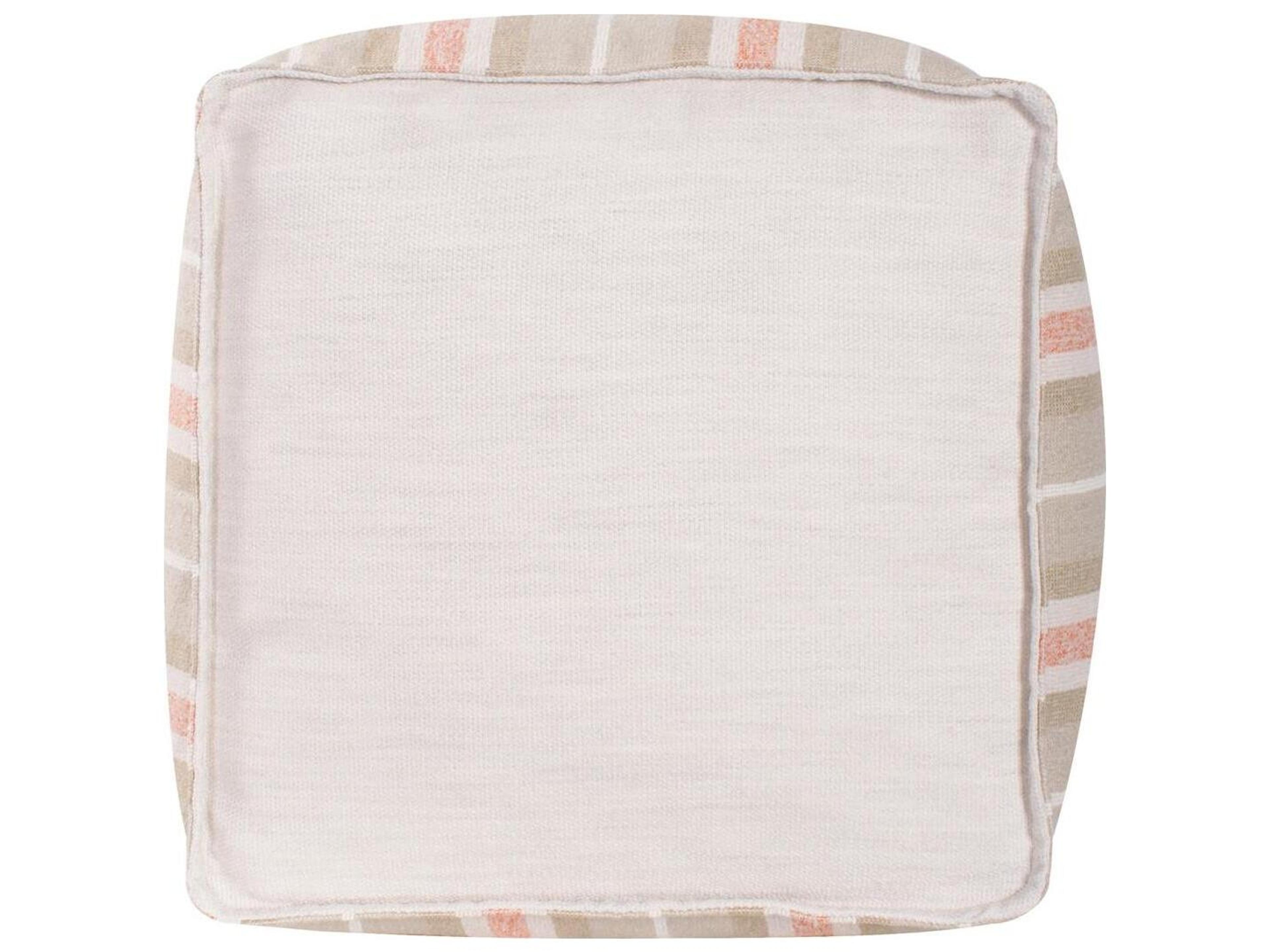 Howard Elliott Outdoor Dune Terra Fabric Cushion Ottoman