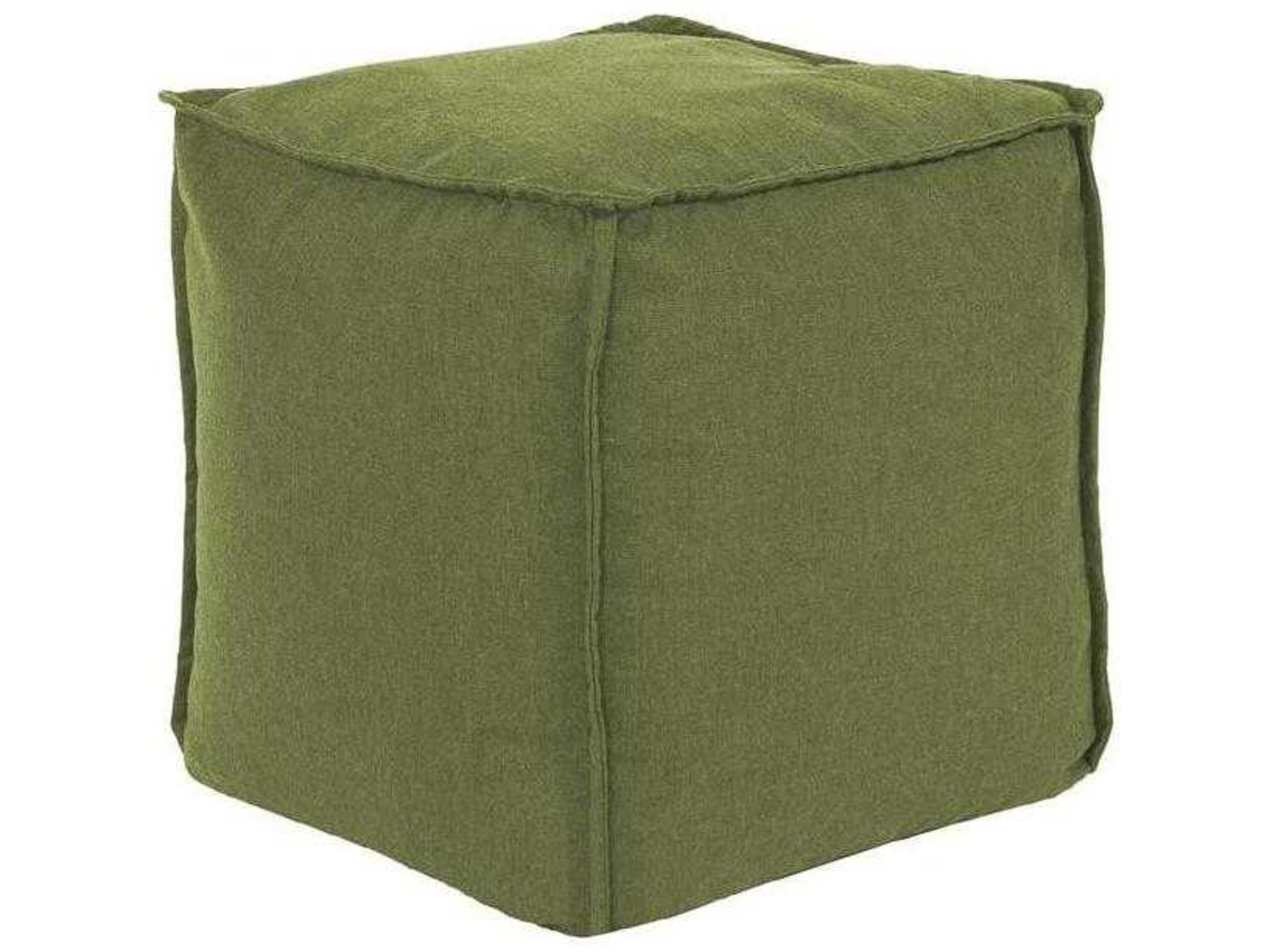 Patio Seascape Moss Fabric Cushion Ottoman