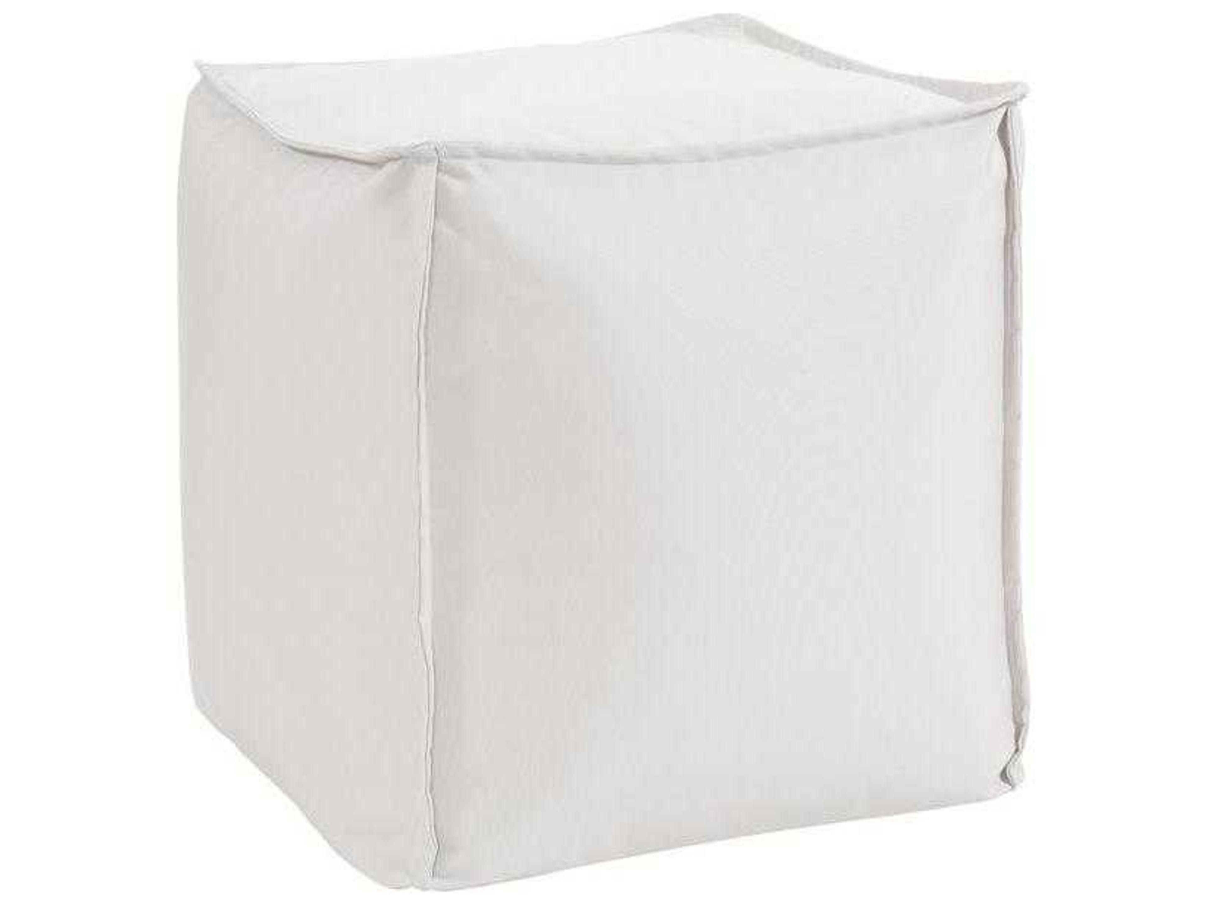 Patio Seascape Natural Fabric Cushion Ottoman