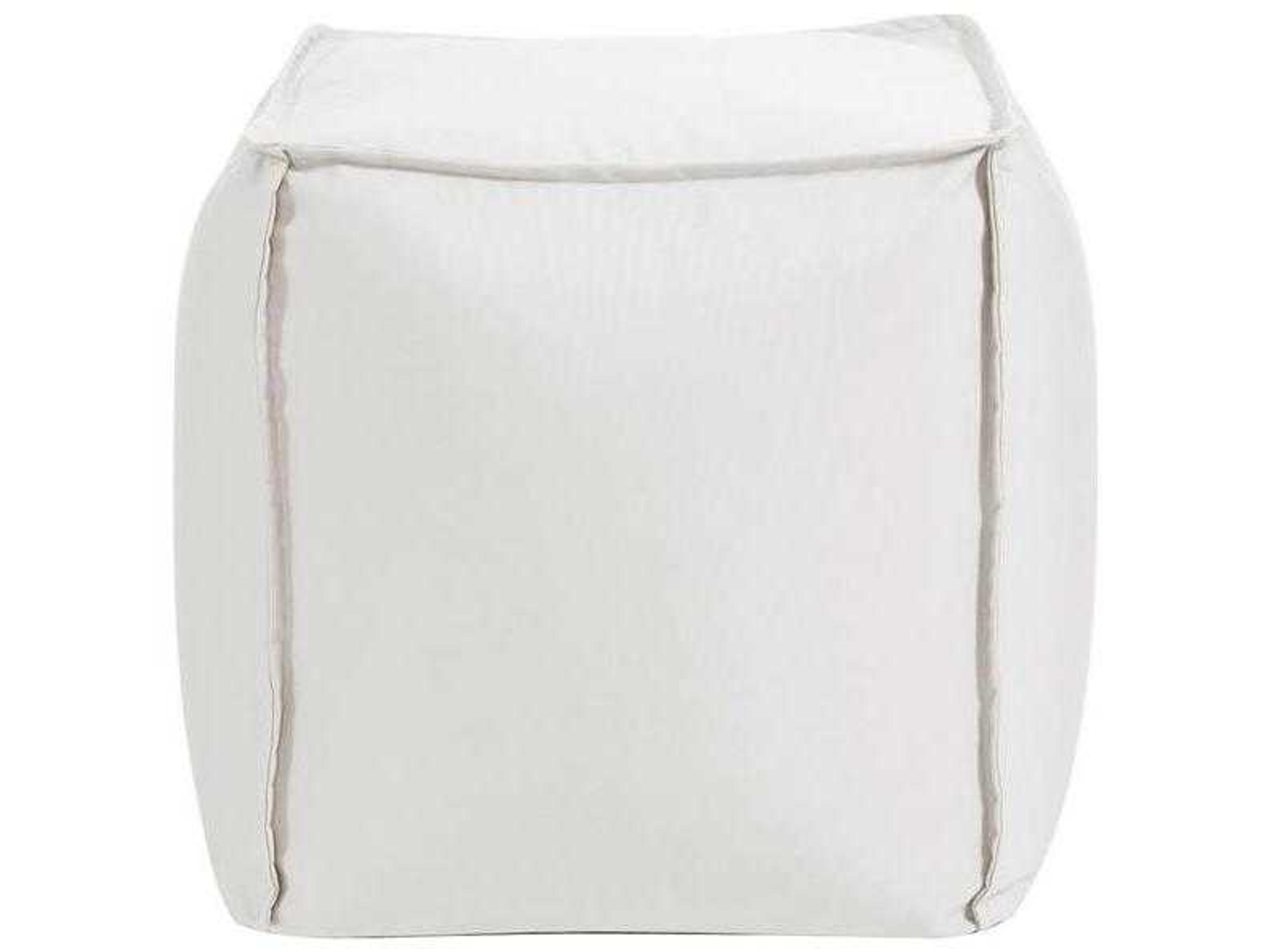 Howard Elliott Outdoor Patio Seascape Natural Fabric Cushion Ottoman