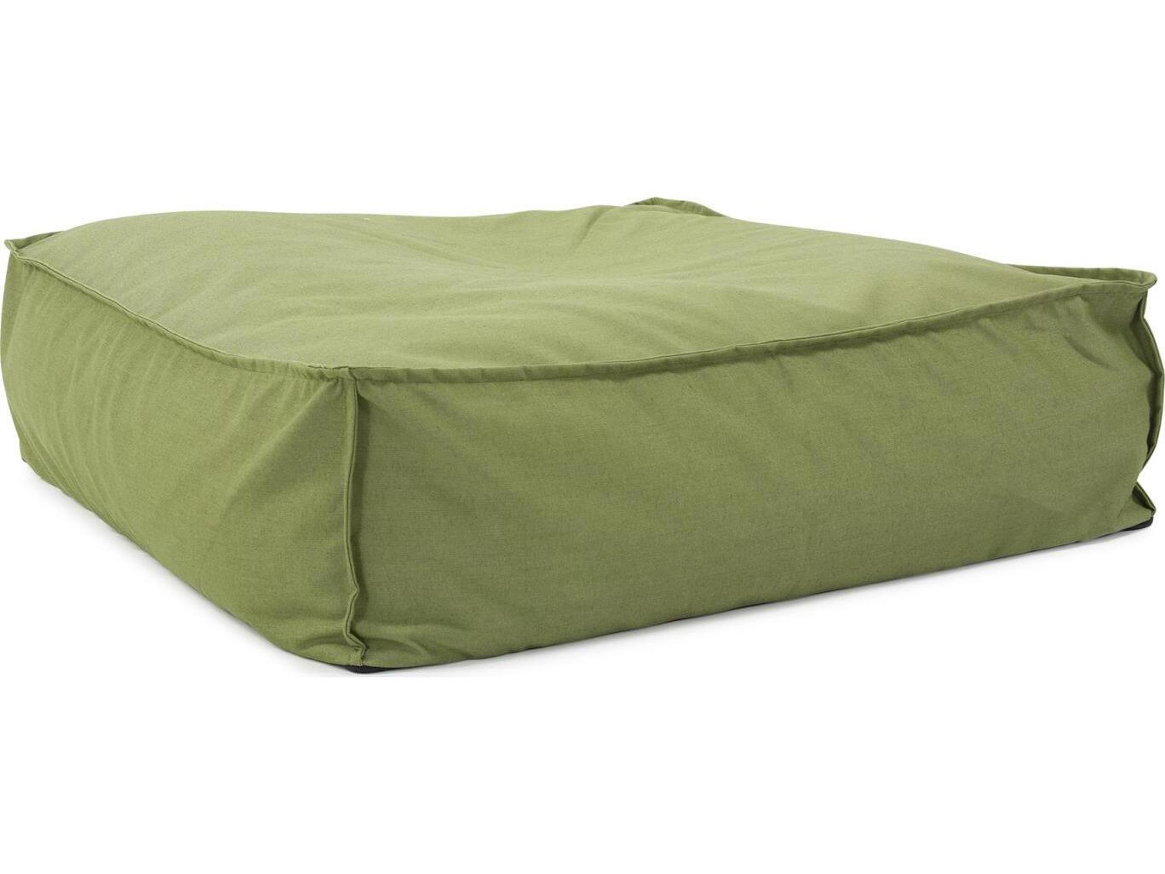 Seascape Moss Fabric Cushion Ottoman