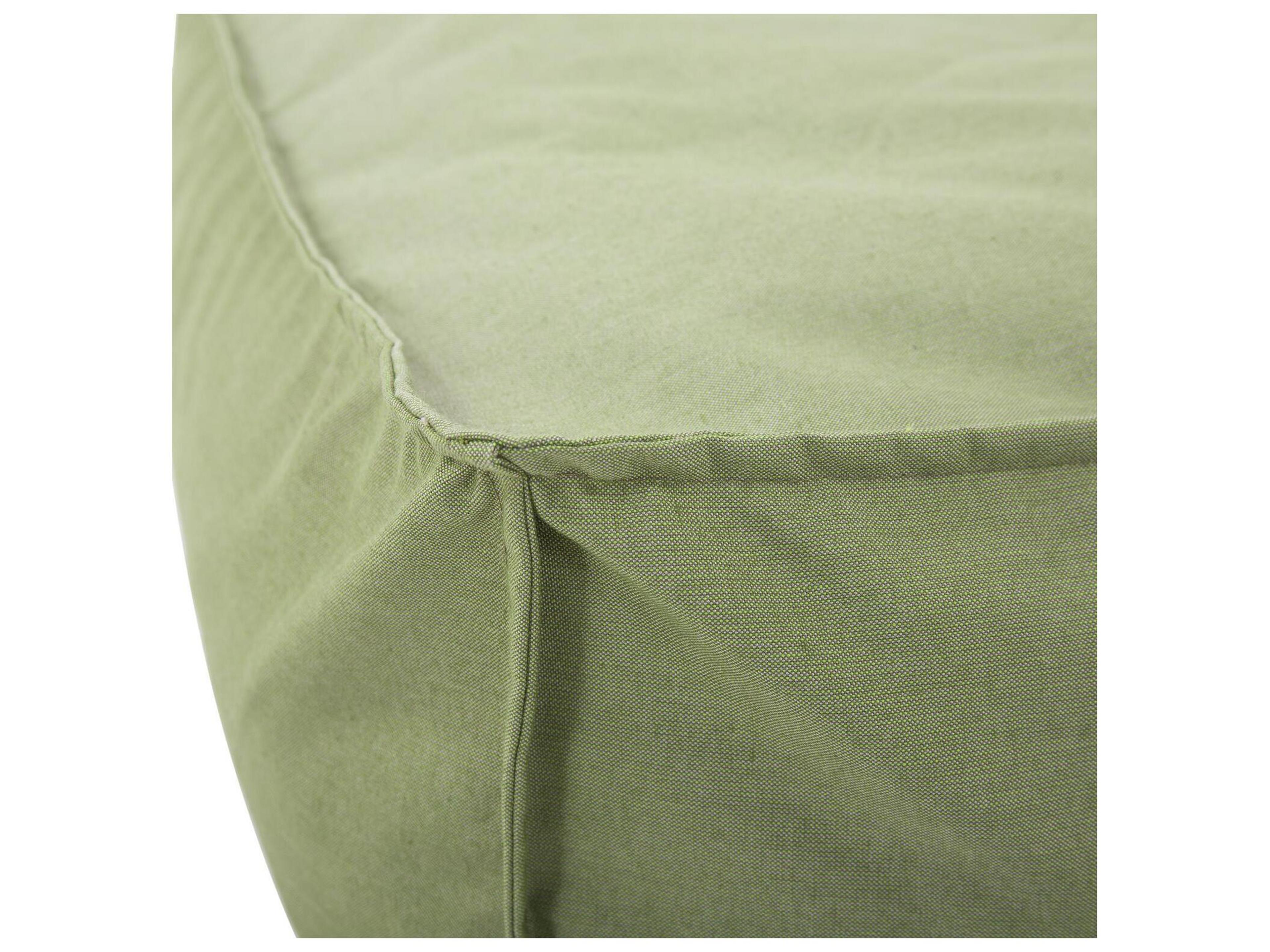 Howard Elliott Outdoor Seascape Moss Fabric Cushion Ottoman