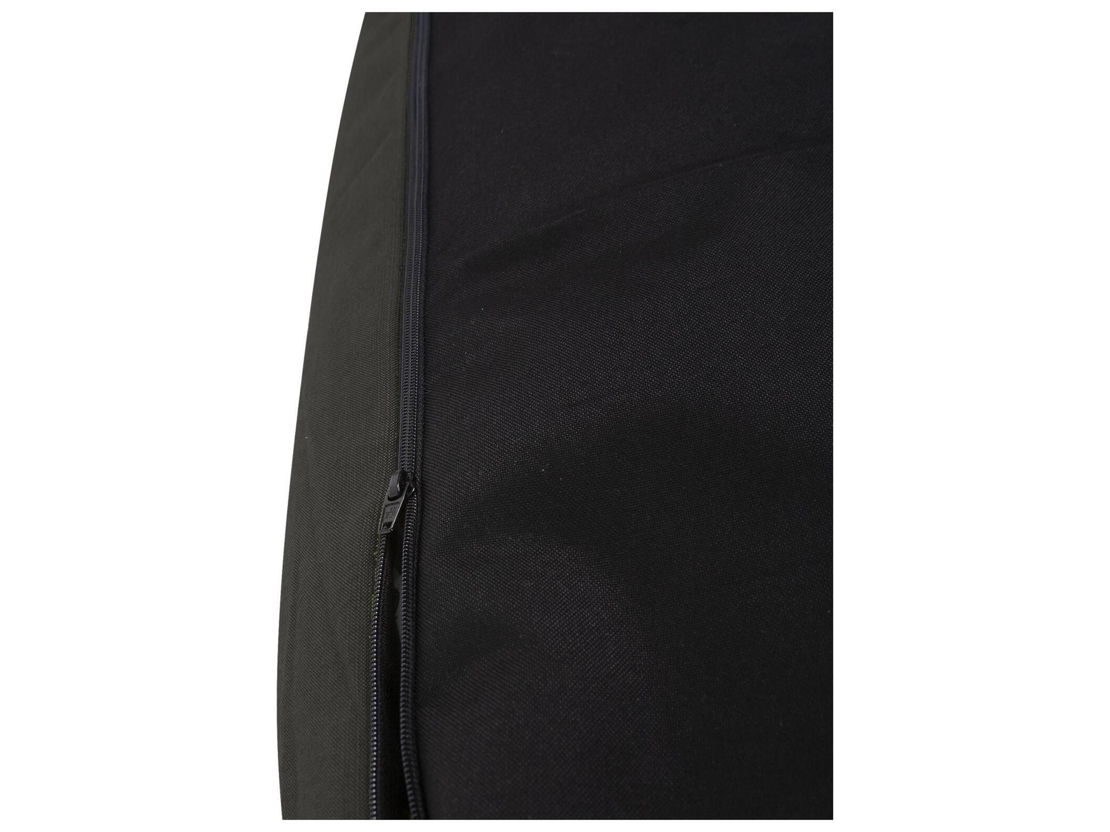 Howard Elliott Outdoor Seascape Charcoal Fabric Cushion Ottoman