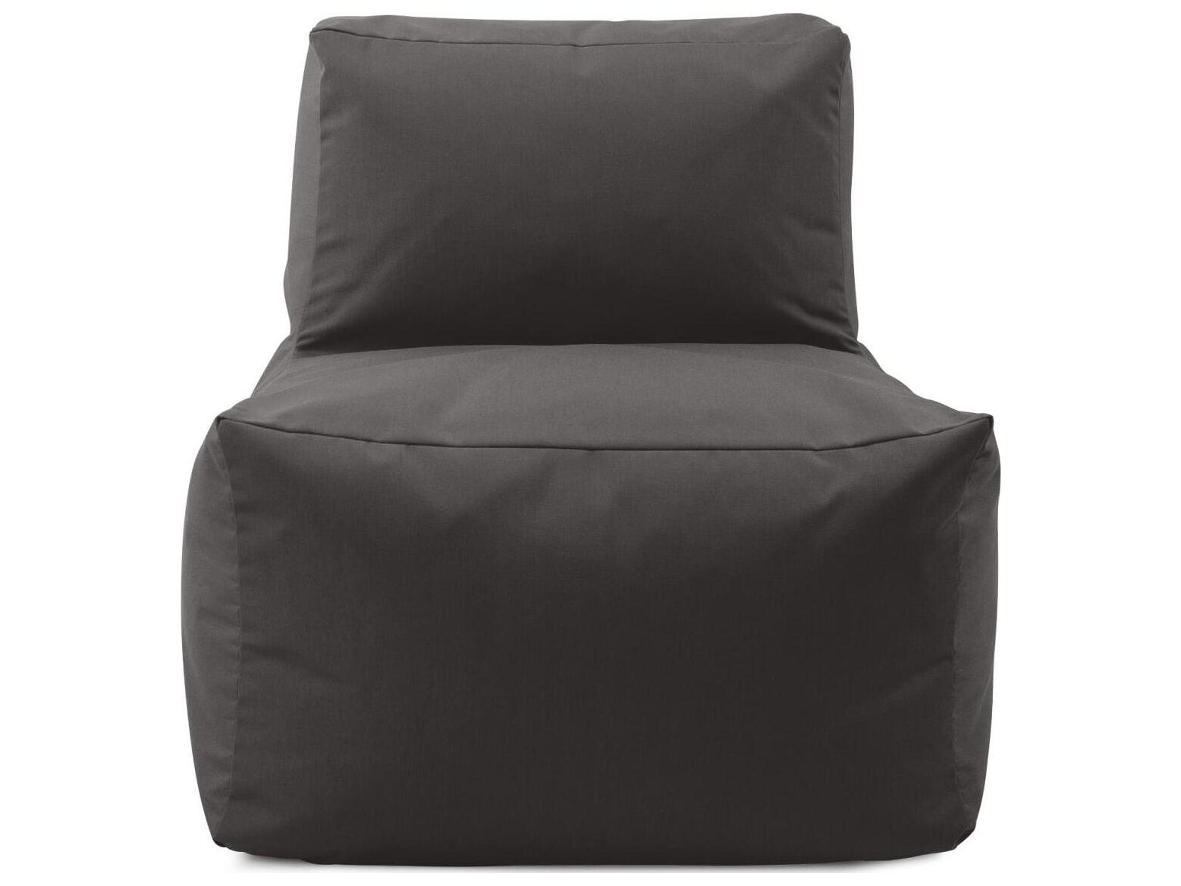 Howard Elliott Outdoor Seascape Charcoal Fabric Cushion Lounge Chair