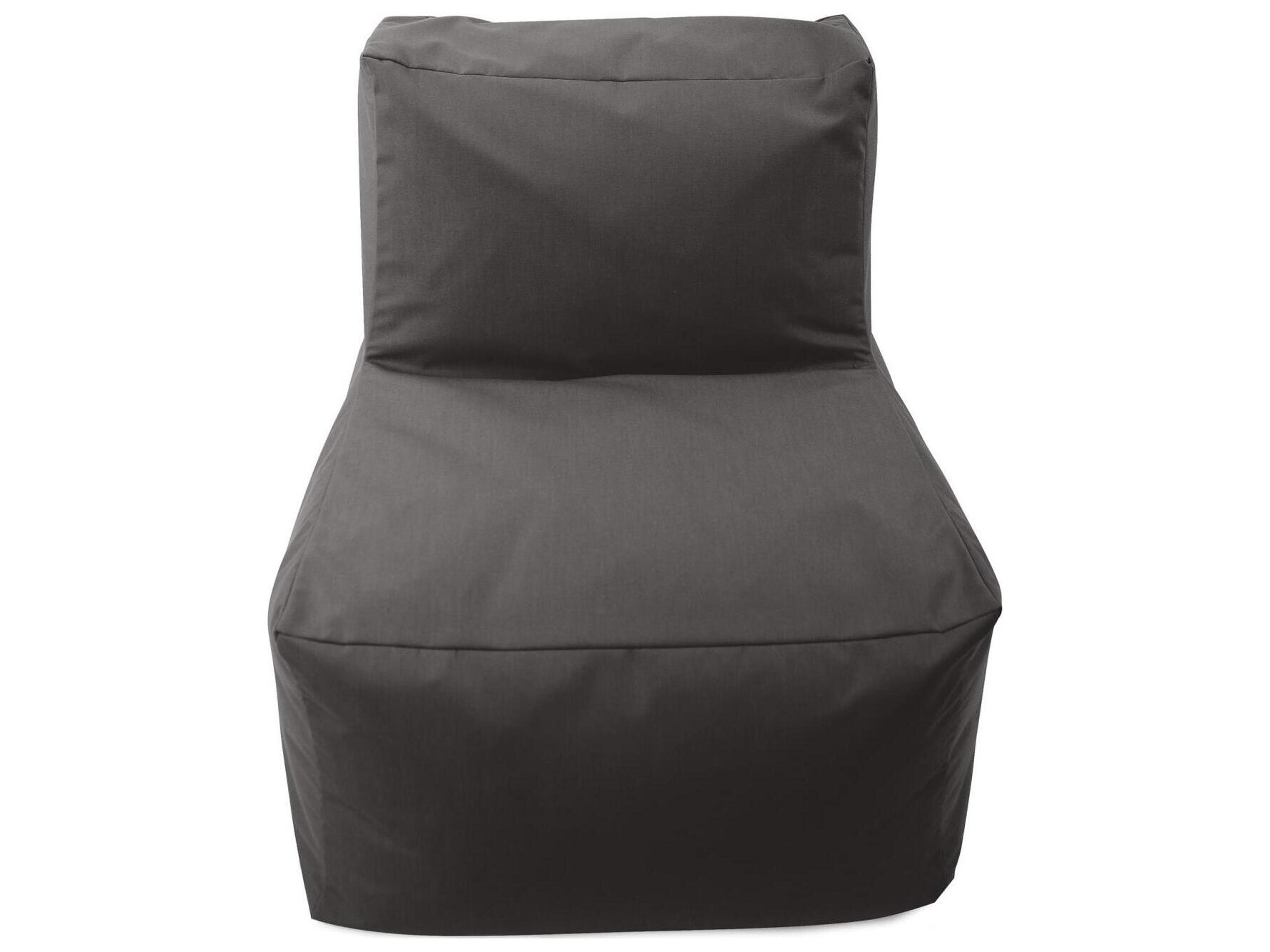 Howard Elliott Outdoor Seascape Charcoal Fabric Cushion Lounge Chair