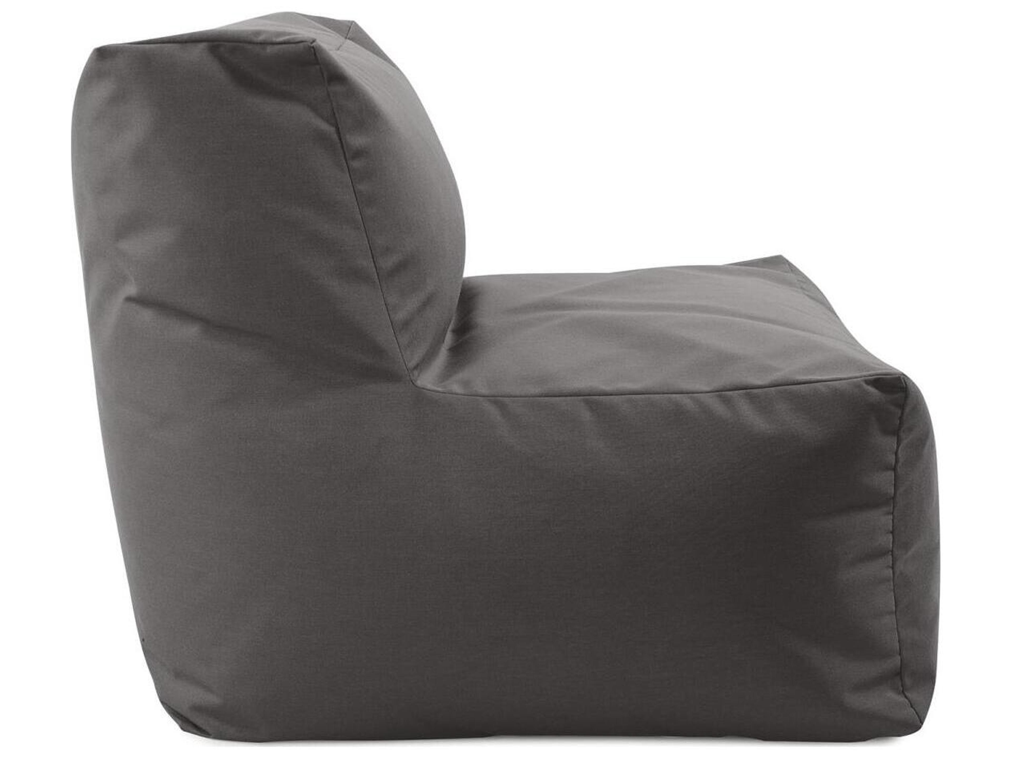 Howard Elliott Outdoor Seascape Charcoal Fabric Cushion Lounge Chair