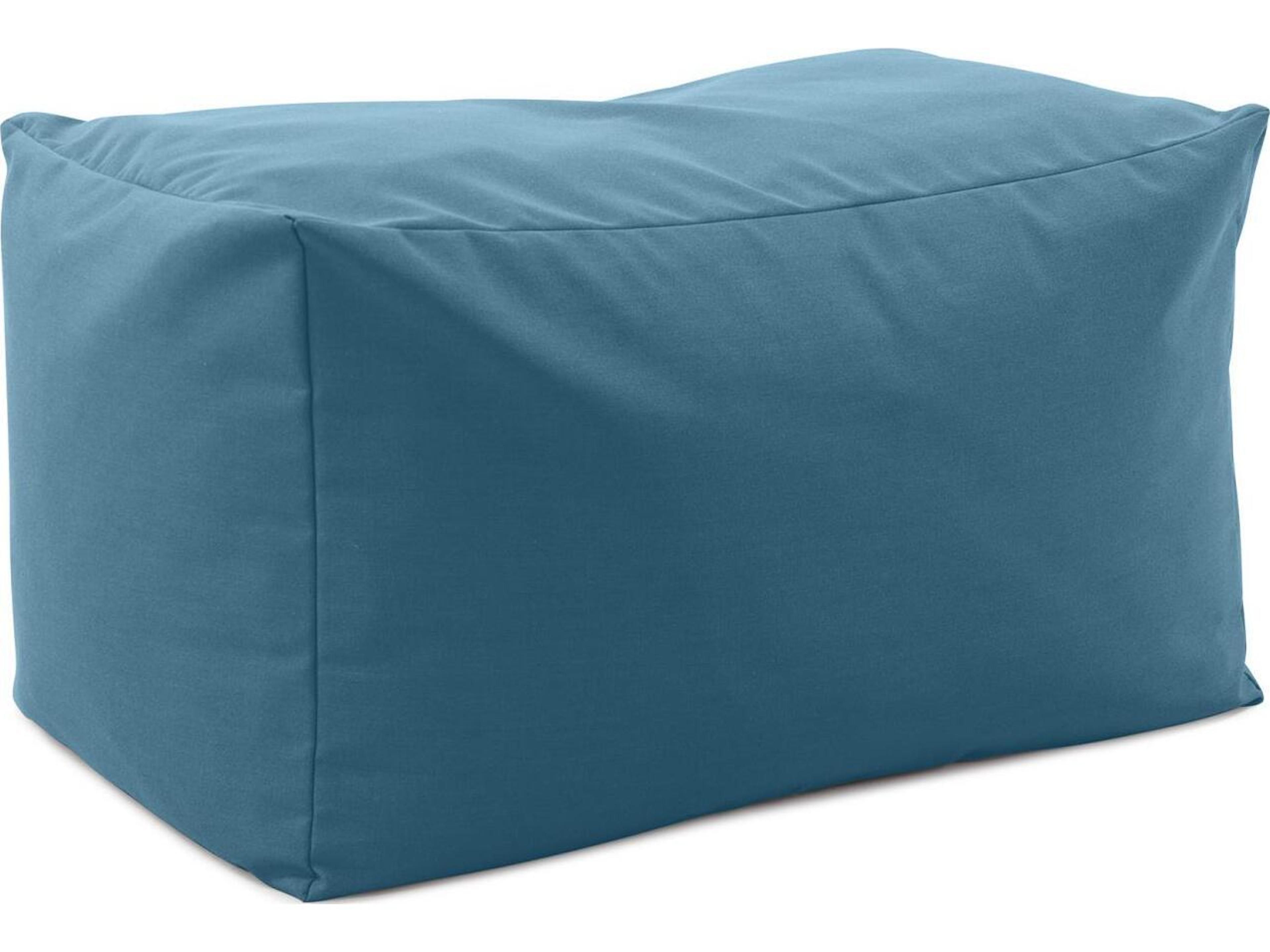 Seascape Turquoise Fabric Cushion Bench