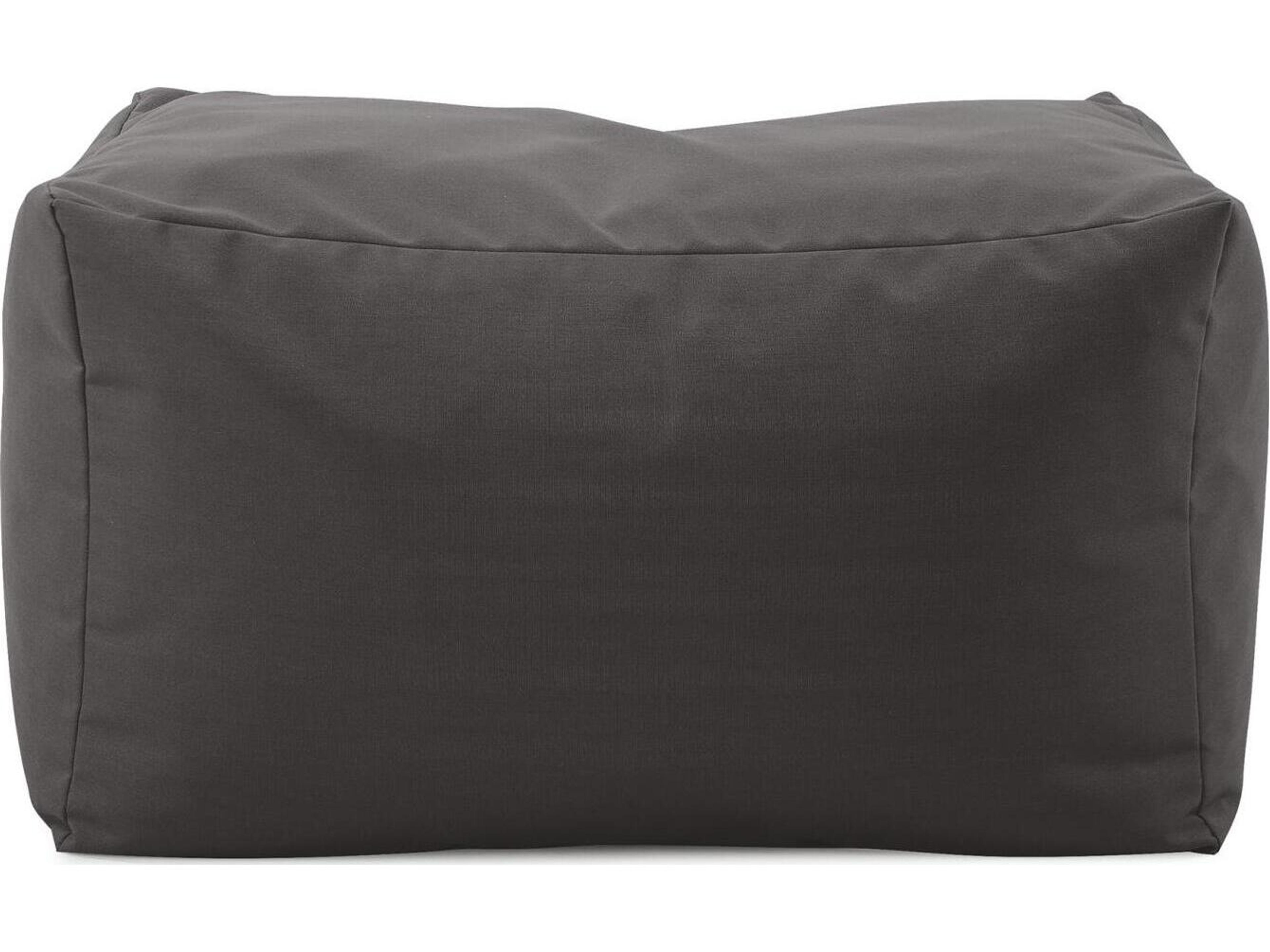 Howard Elliott Outdoor Seascape Charcoal Fabric Cushion Bench