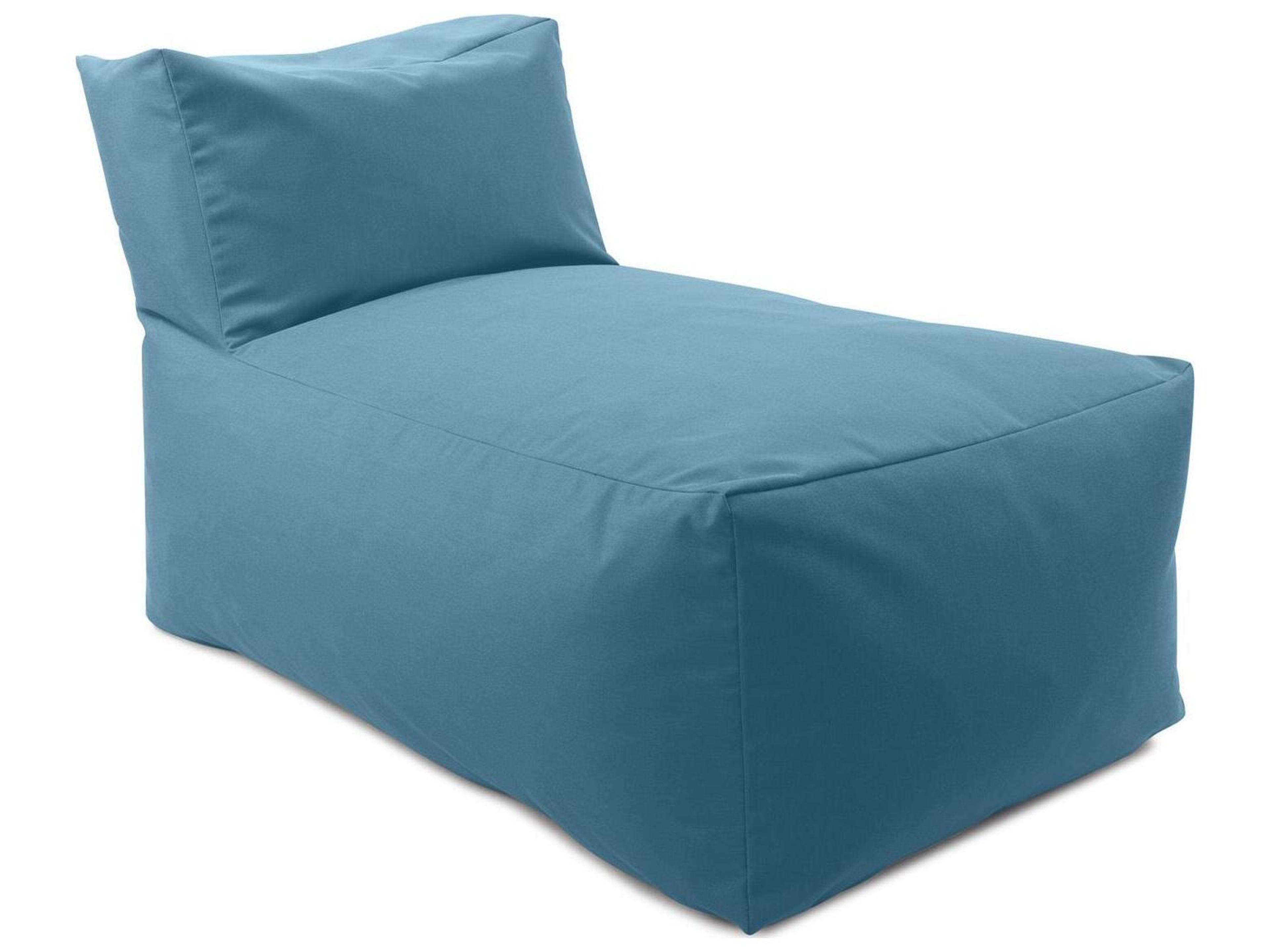 Seascape Turquoise Fabric Cushion Chaise Lounge