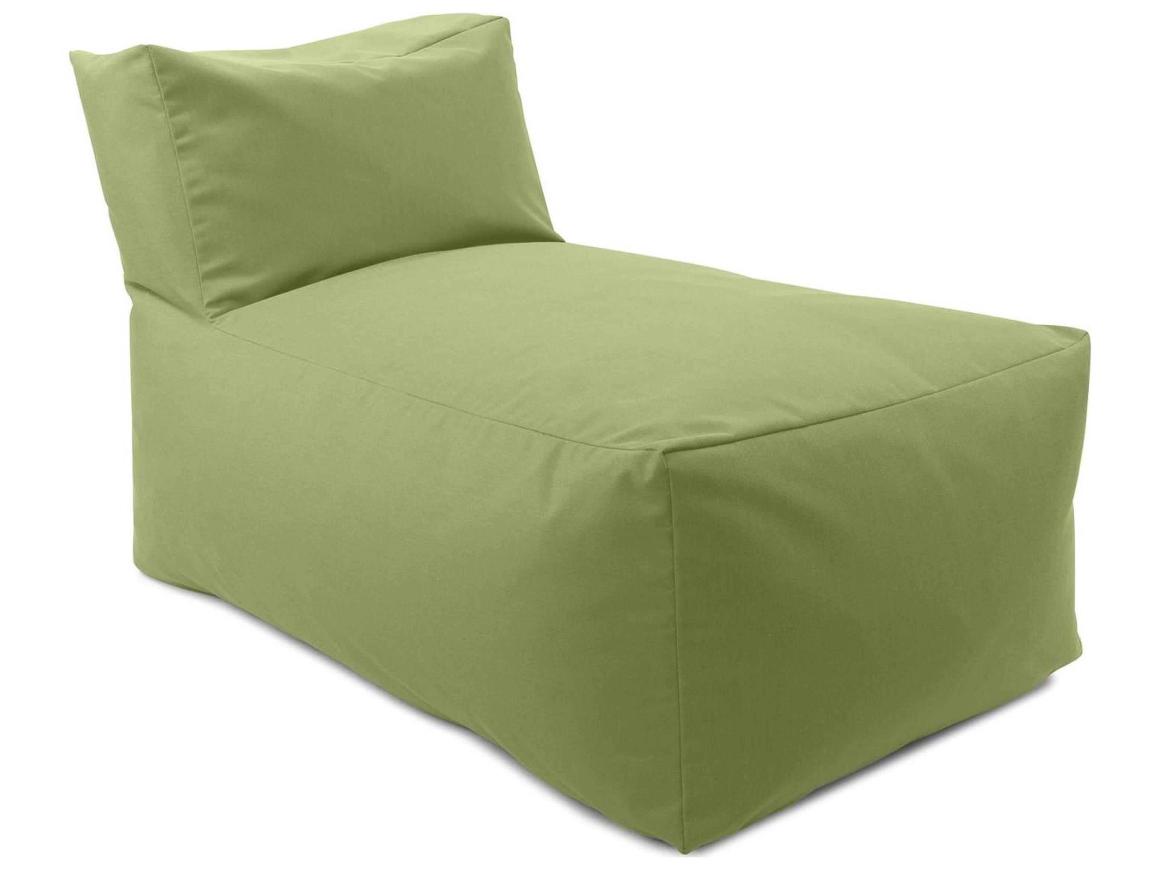 Seascape Moss Fabric Cushion Chaise Lounge