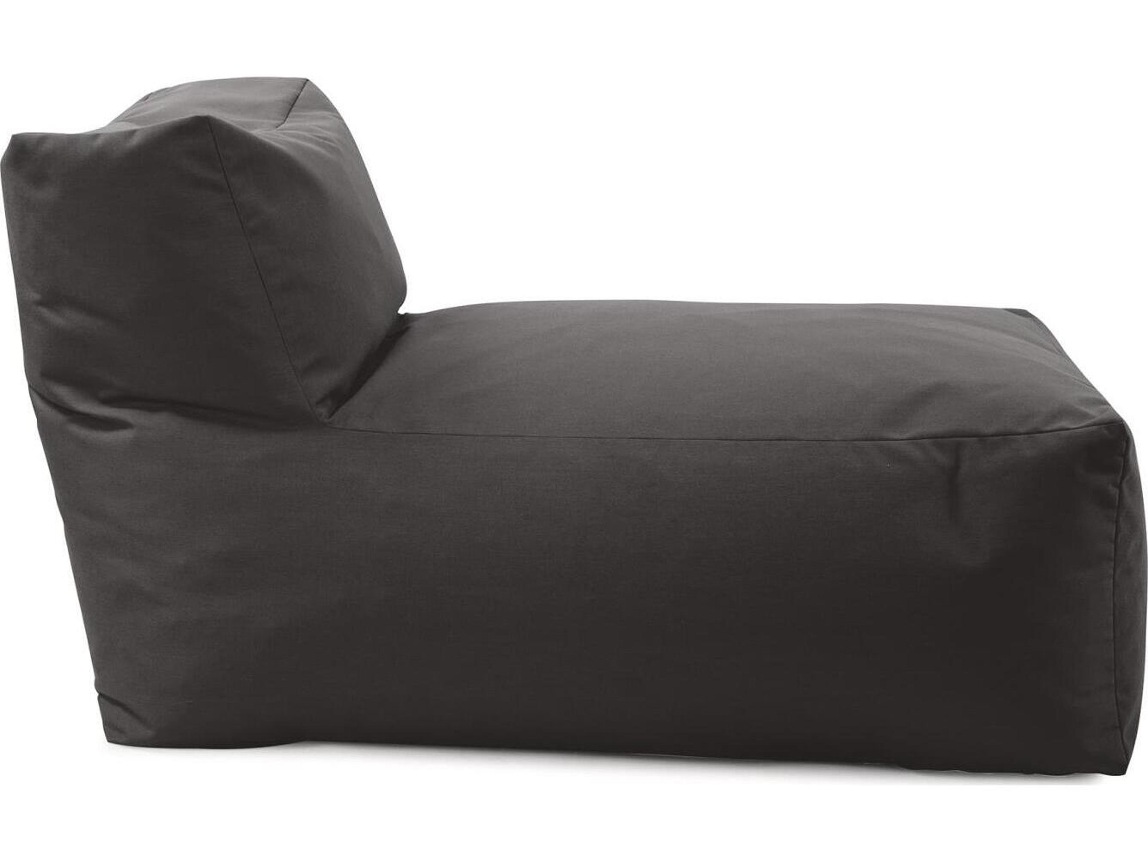 Howard Elliott Outdoor Seascape Charcoal Fabric Cushion Chaise Lounge