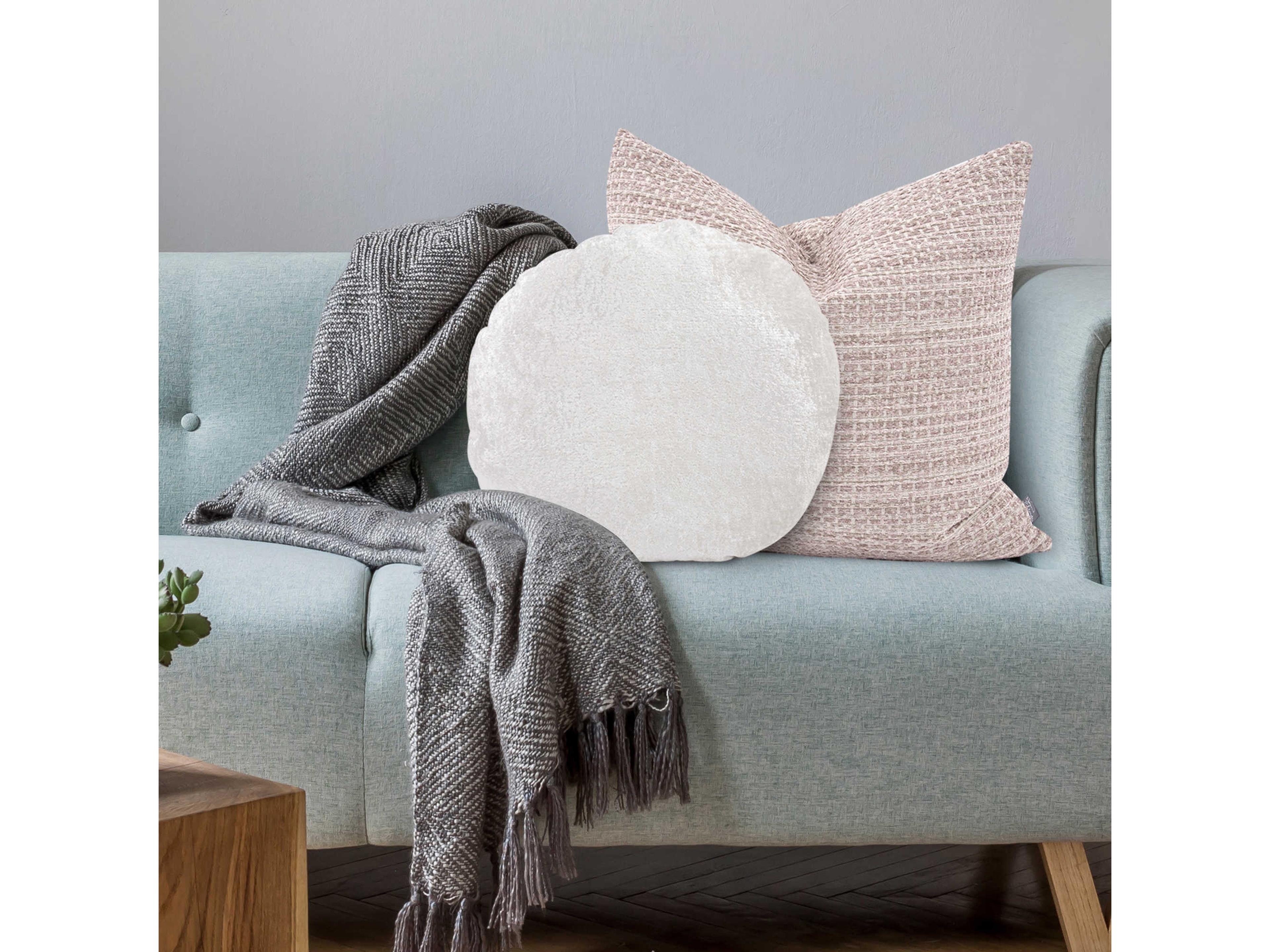 Howard Elliott Amaron Bone Crushed Velvet 18" x 18" Pillow