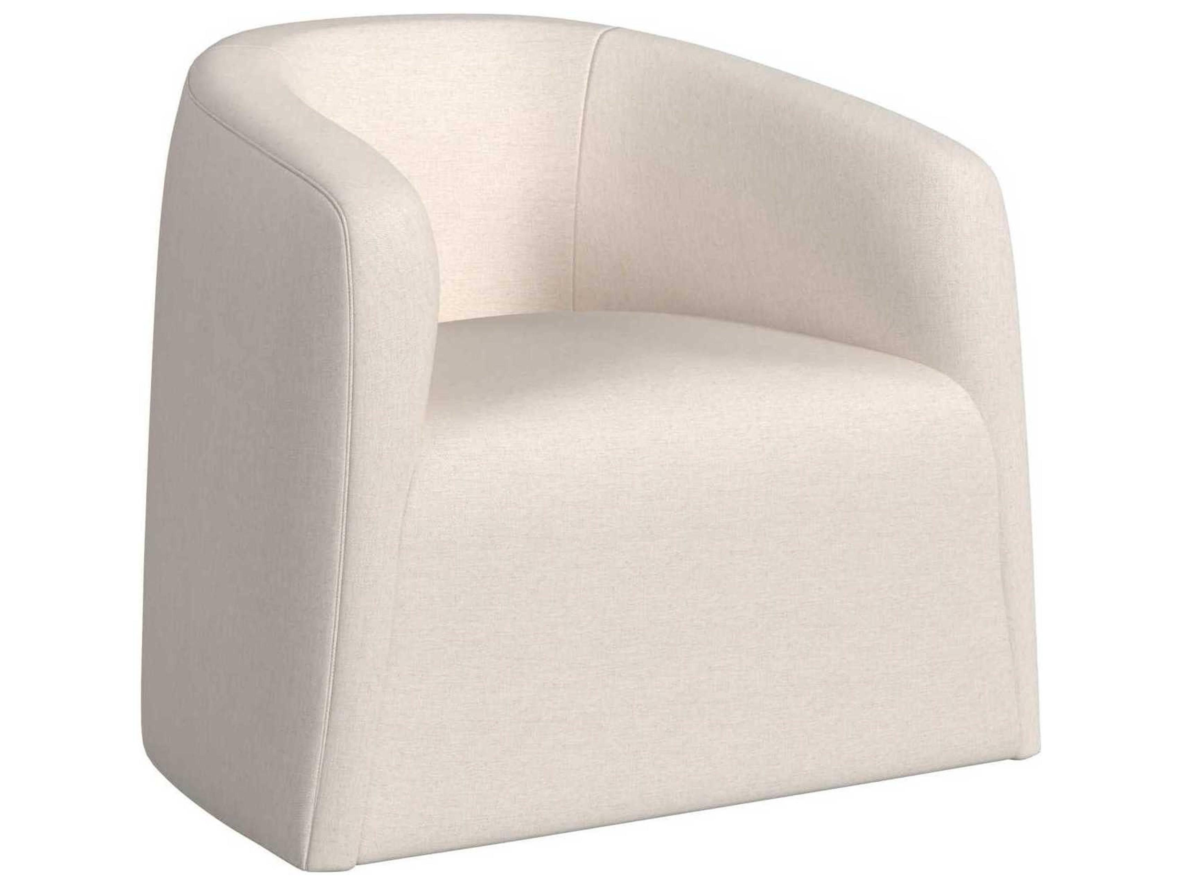 Nova Swivel Beige Fabric Accent Chair