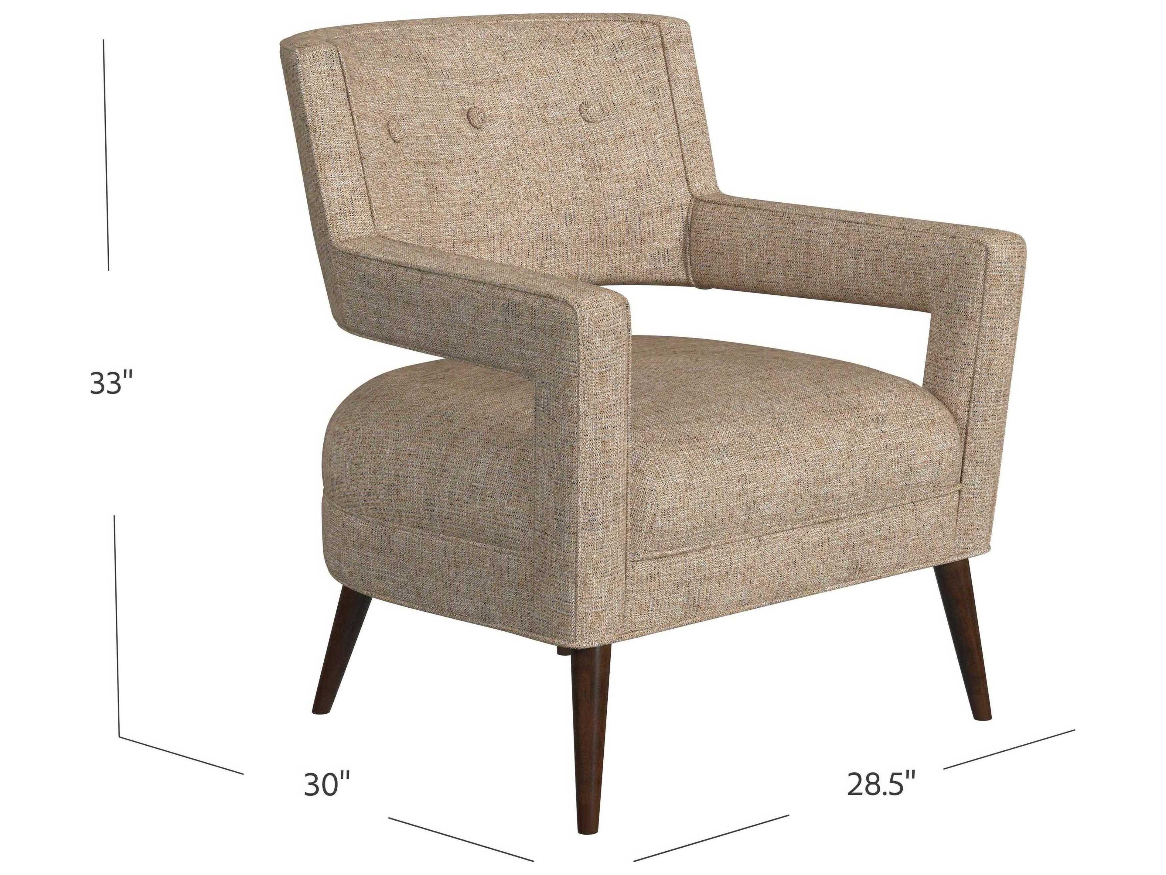 HF Custom by Hooker Furniture Harper Beige Fabric Accent Chair