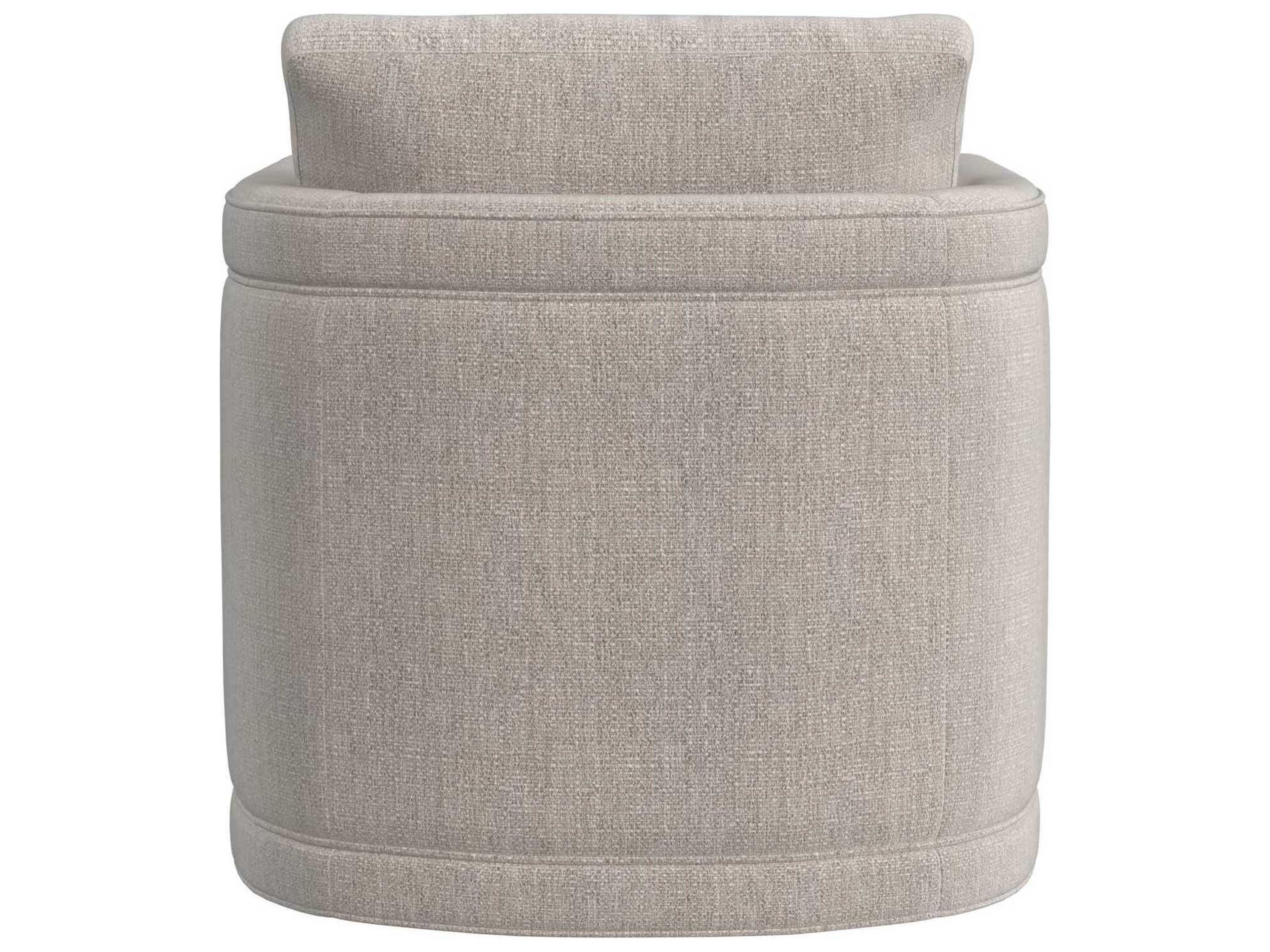 HF Custom by Hooker Furniture Clemintine Swivel Gray Fabric Accent Chair