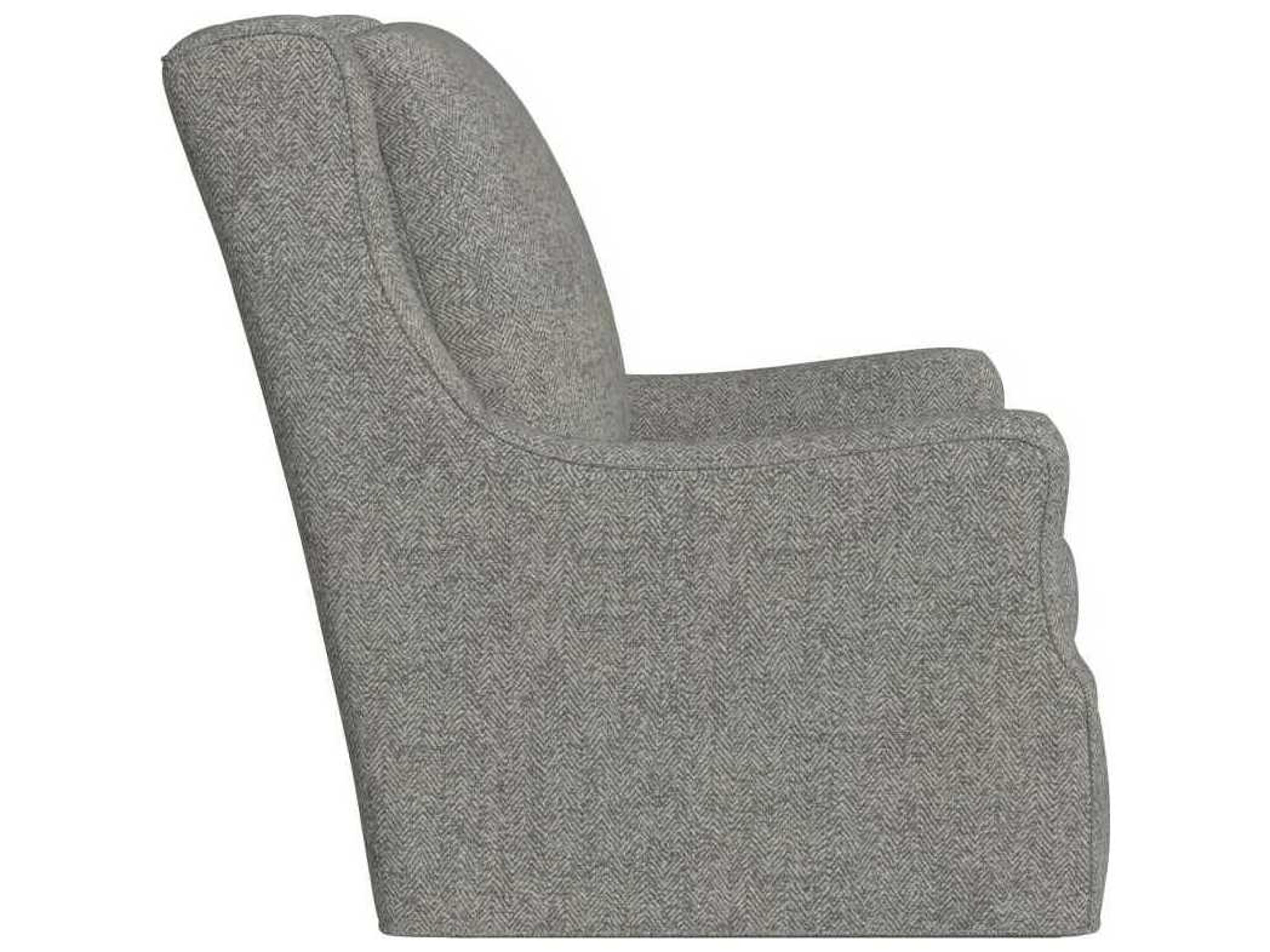 HF Custom by Hooker Furniture Bellamy Swivel Gray Fabric Accent Chair