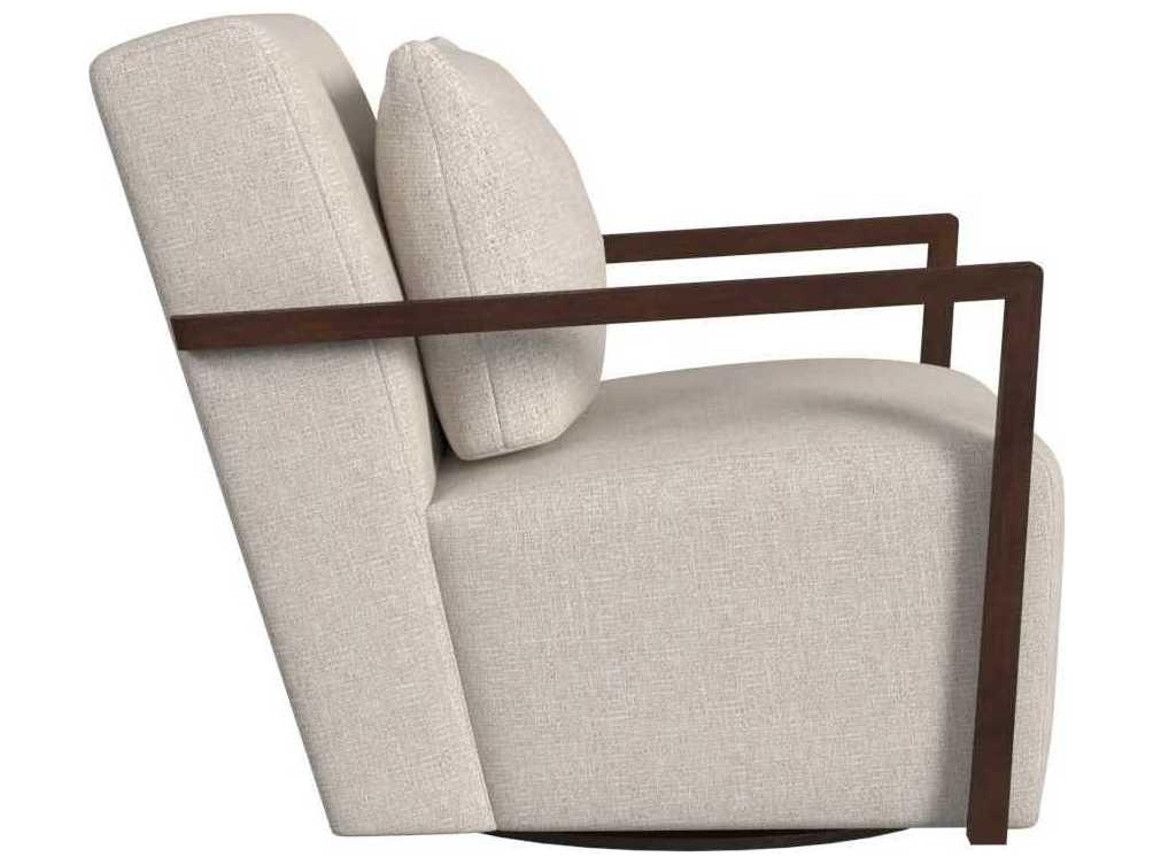 HF Custom by Hooker Furniture Creighto Swivel Beige Fabric Accent Chair