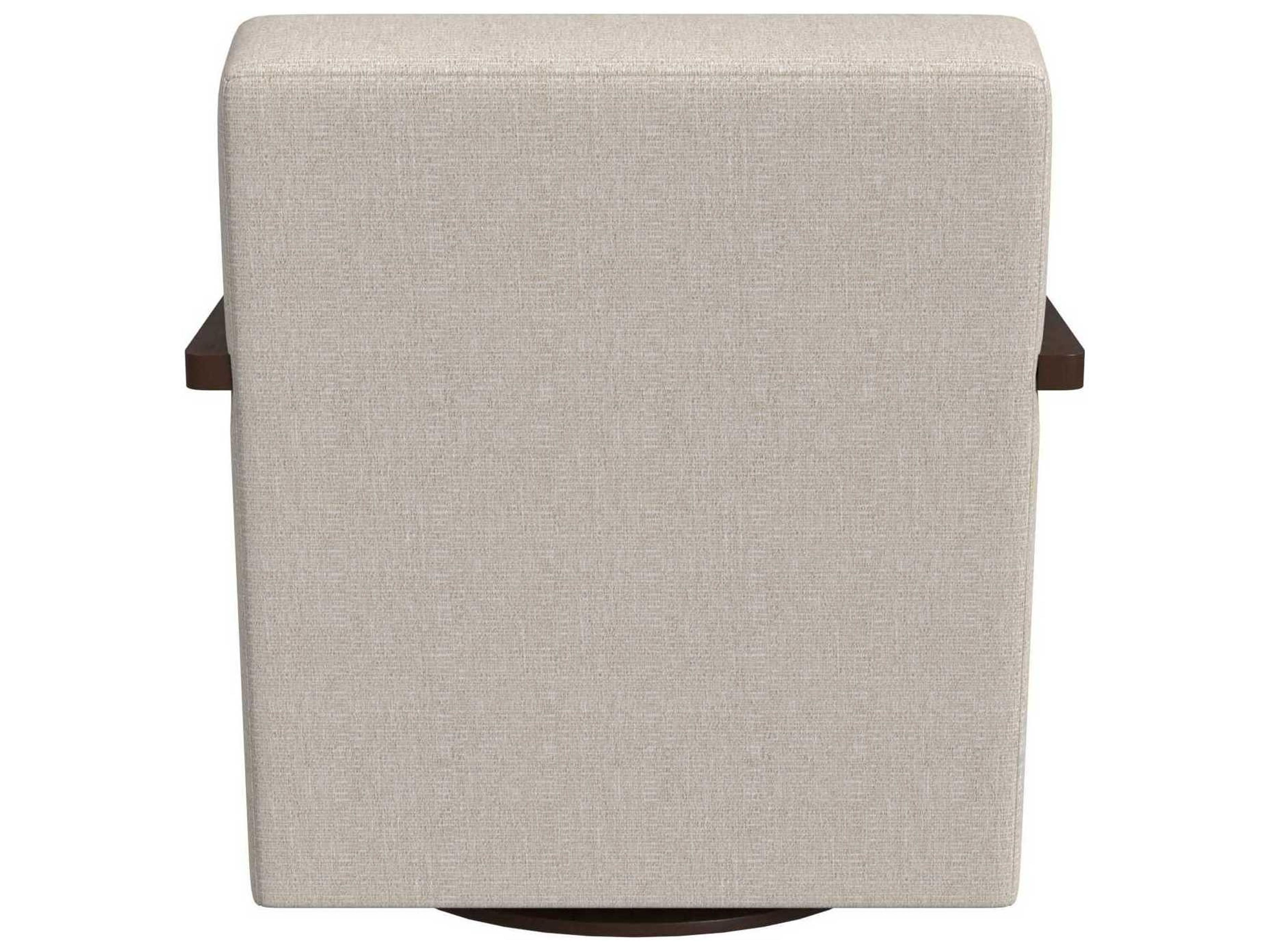 HF Custom by Hooker Furniture Creighto Swivel Beige Fabric Accent Chair