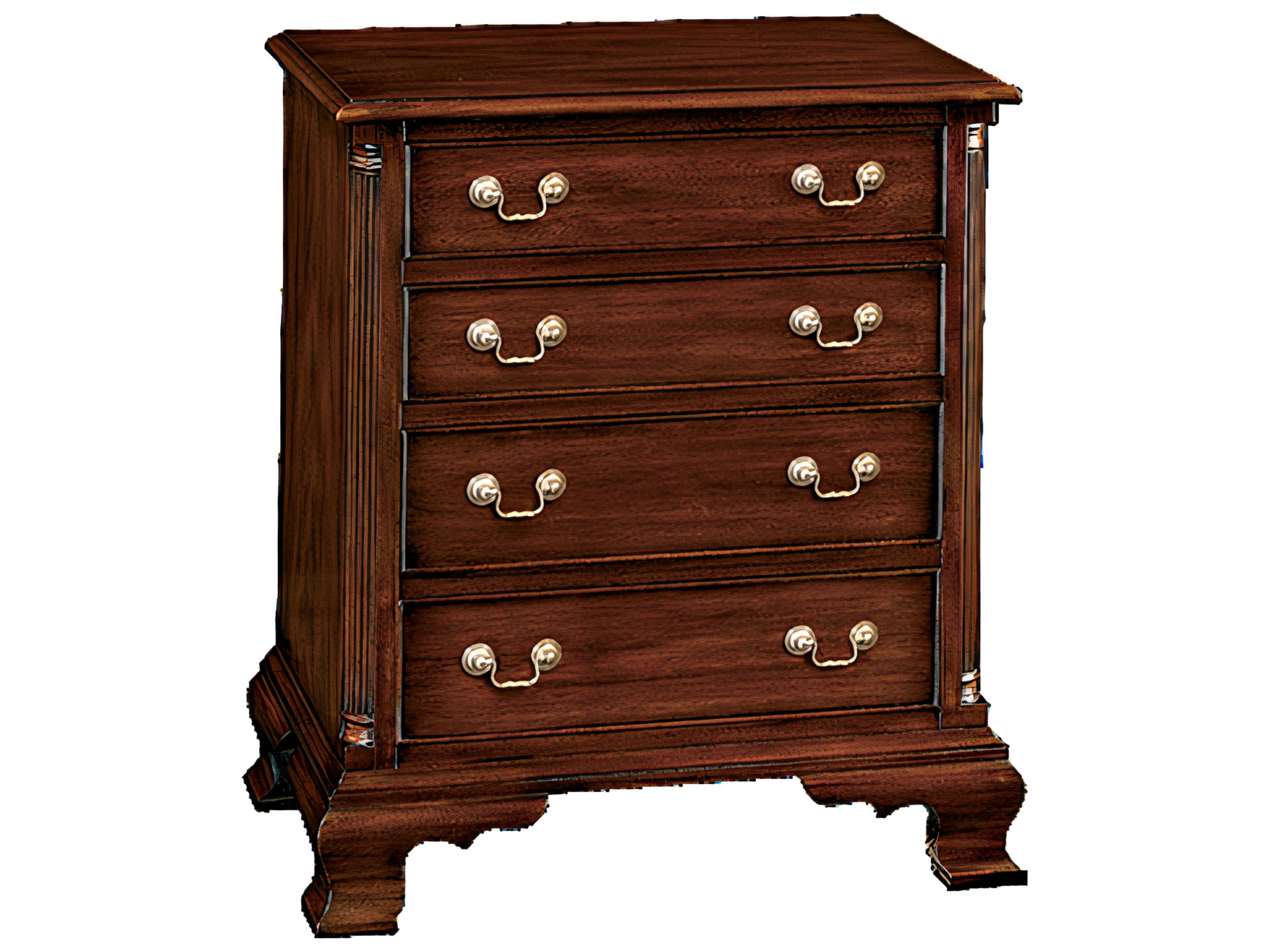 Brown Solid Wood Accent Chest