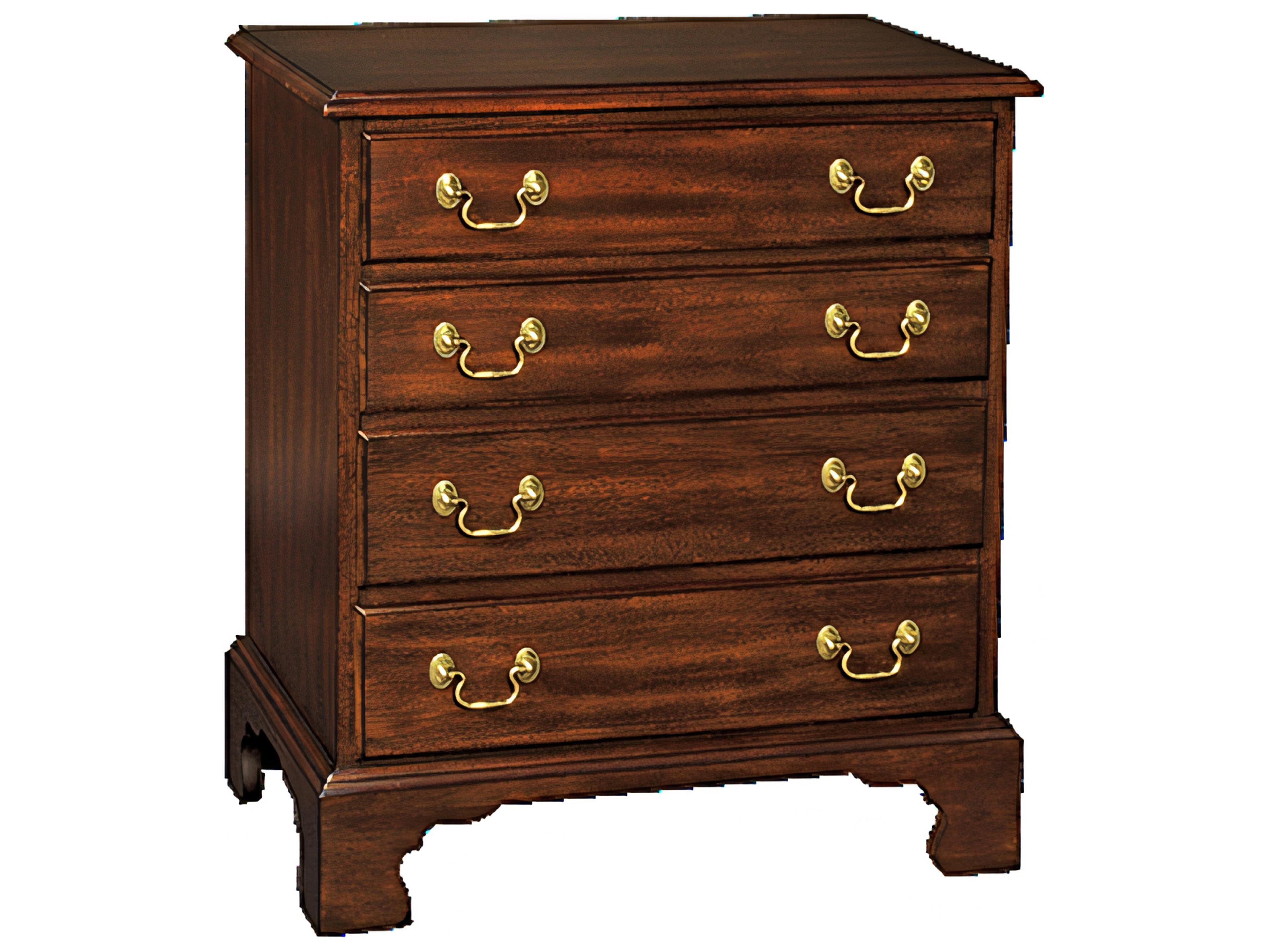 Brown Mahogany Wood Accent Chest
