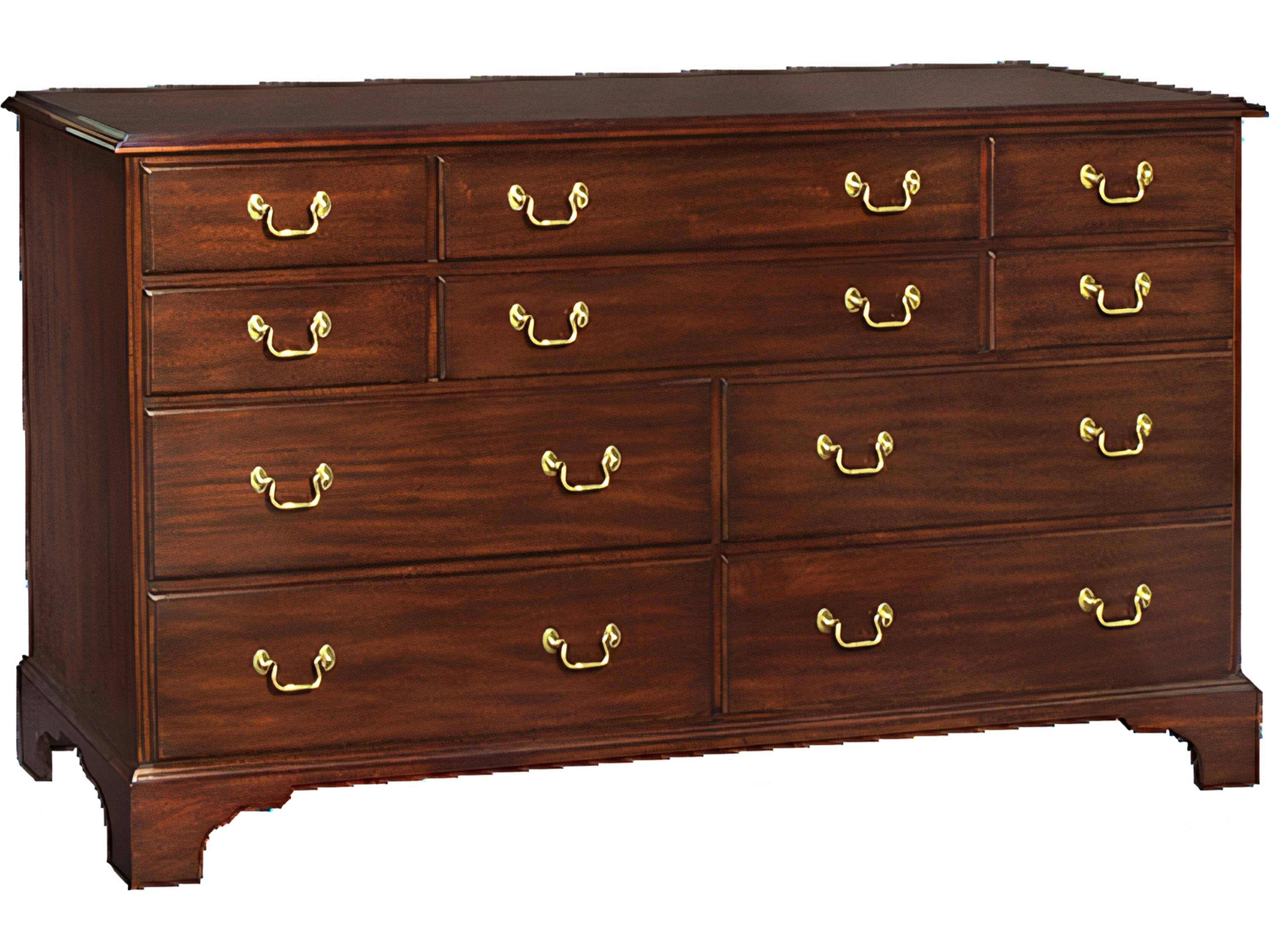 Brown Mahogany Wood Dresser