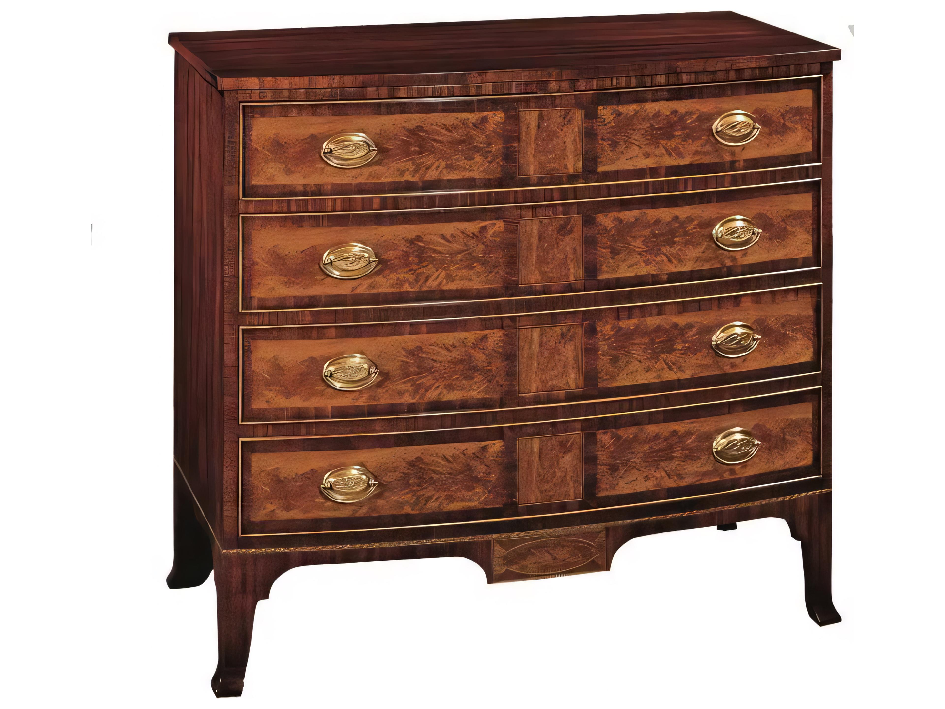 Brown Mahogany Wood Accent Chest