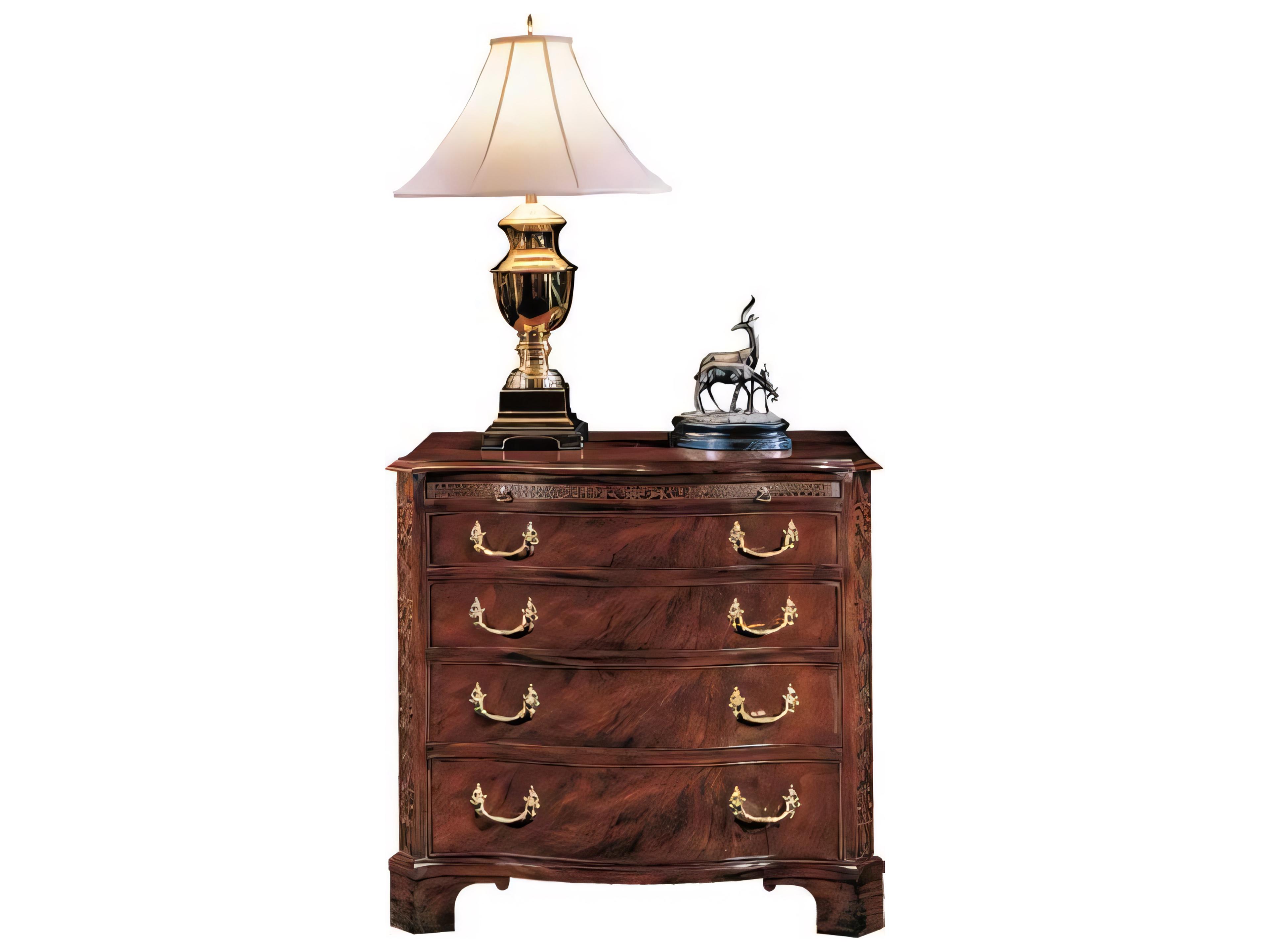Henkel Harris Brown Cherry Wood Accent Chest