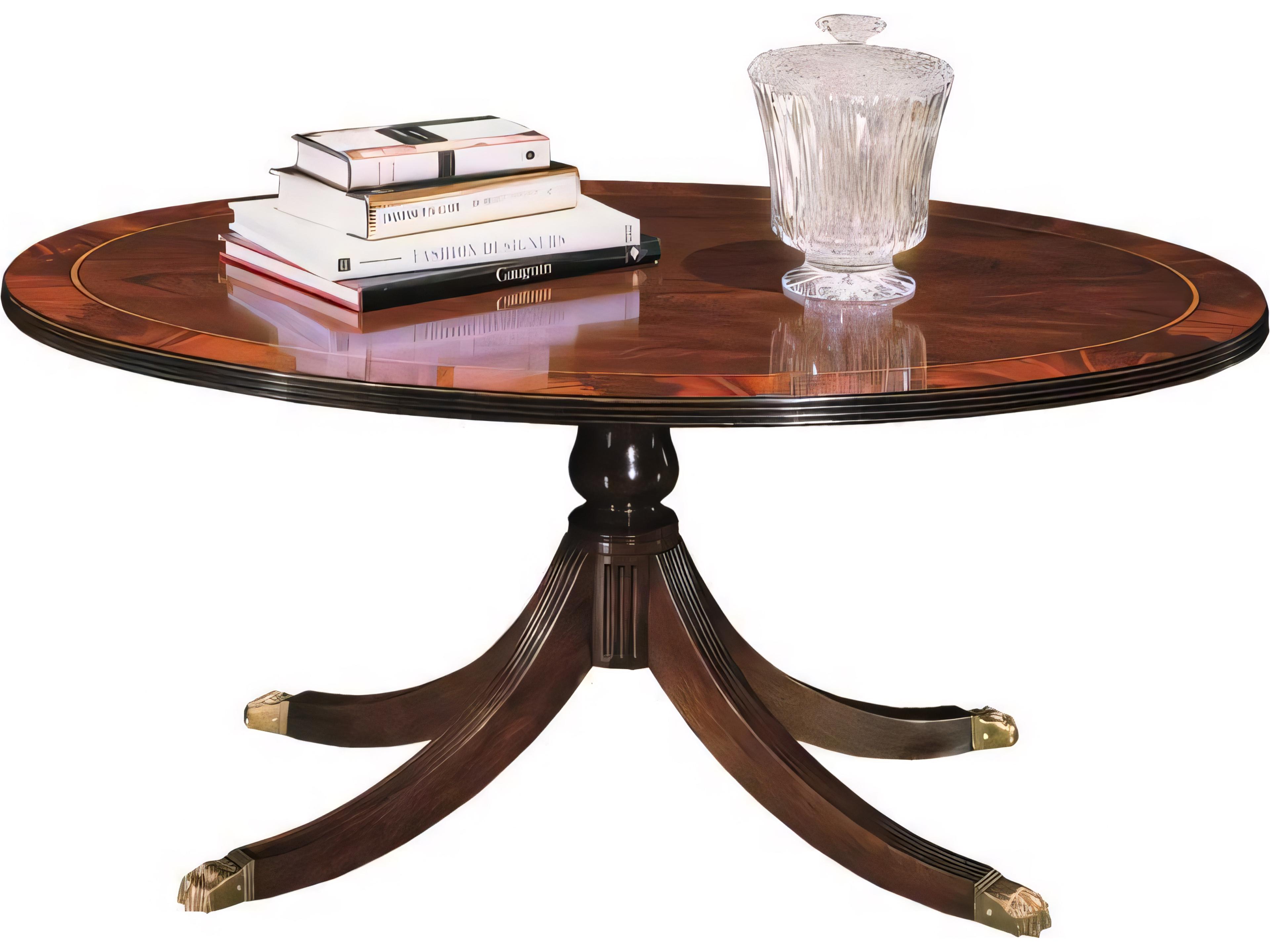 Oval Wood Coffee Table