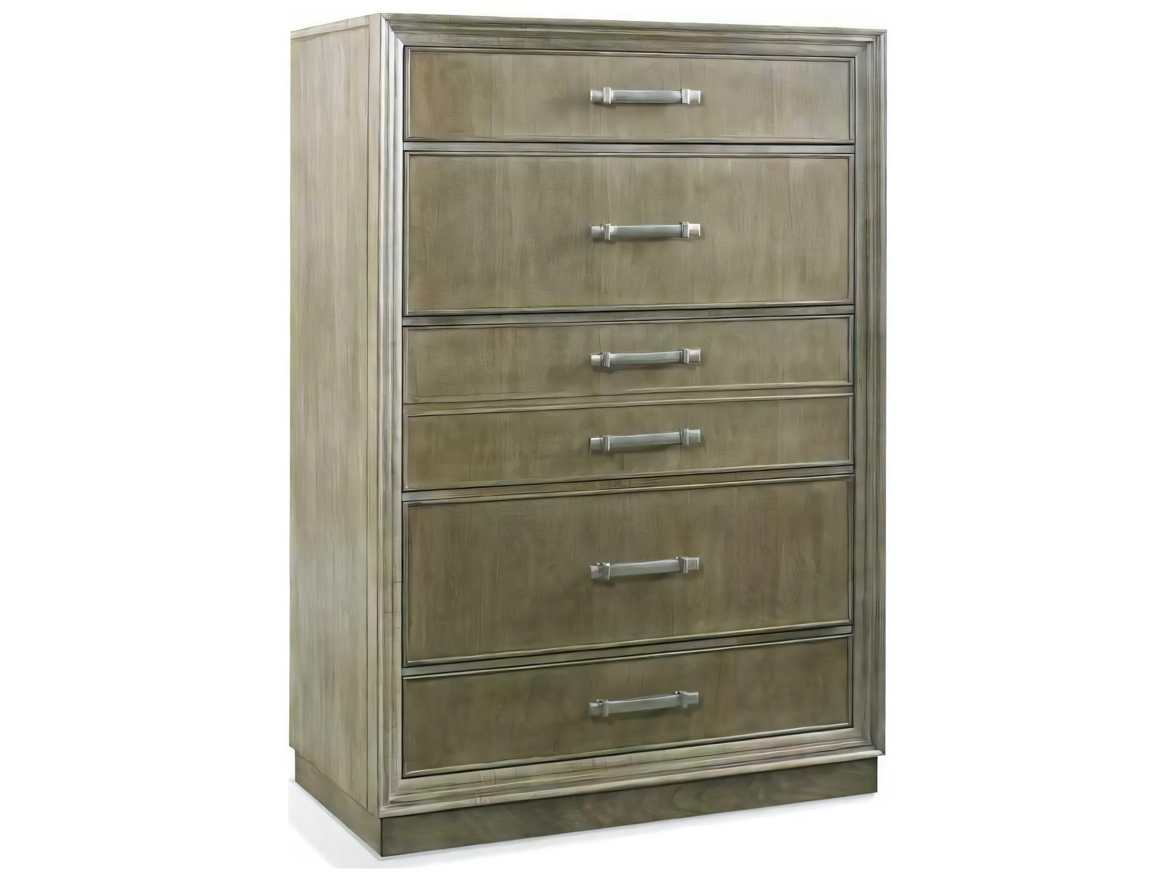 Custom Elements Cabinet Stone Brown Maple Wood Accent Chest