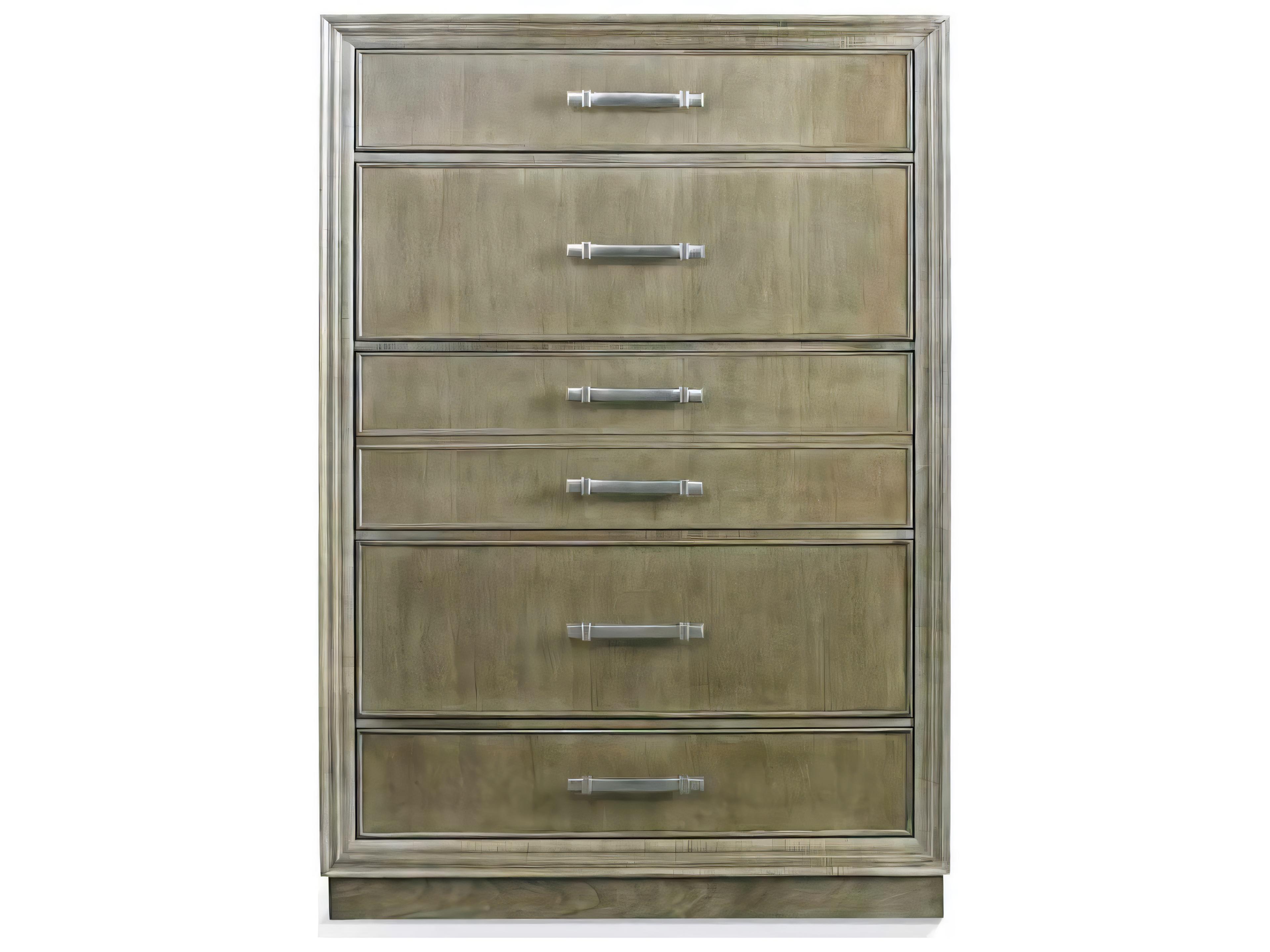 Hickory White Custom Elements Cabinet Stone Brown Maple Wood Accent Chest