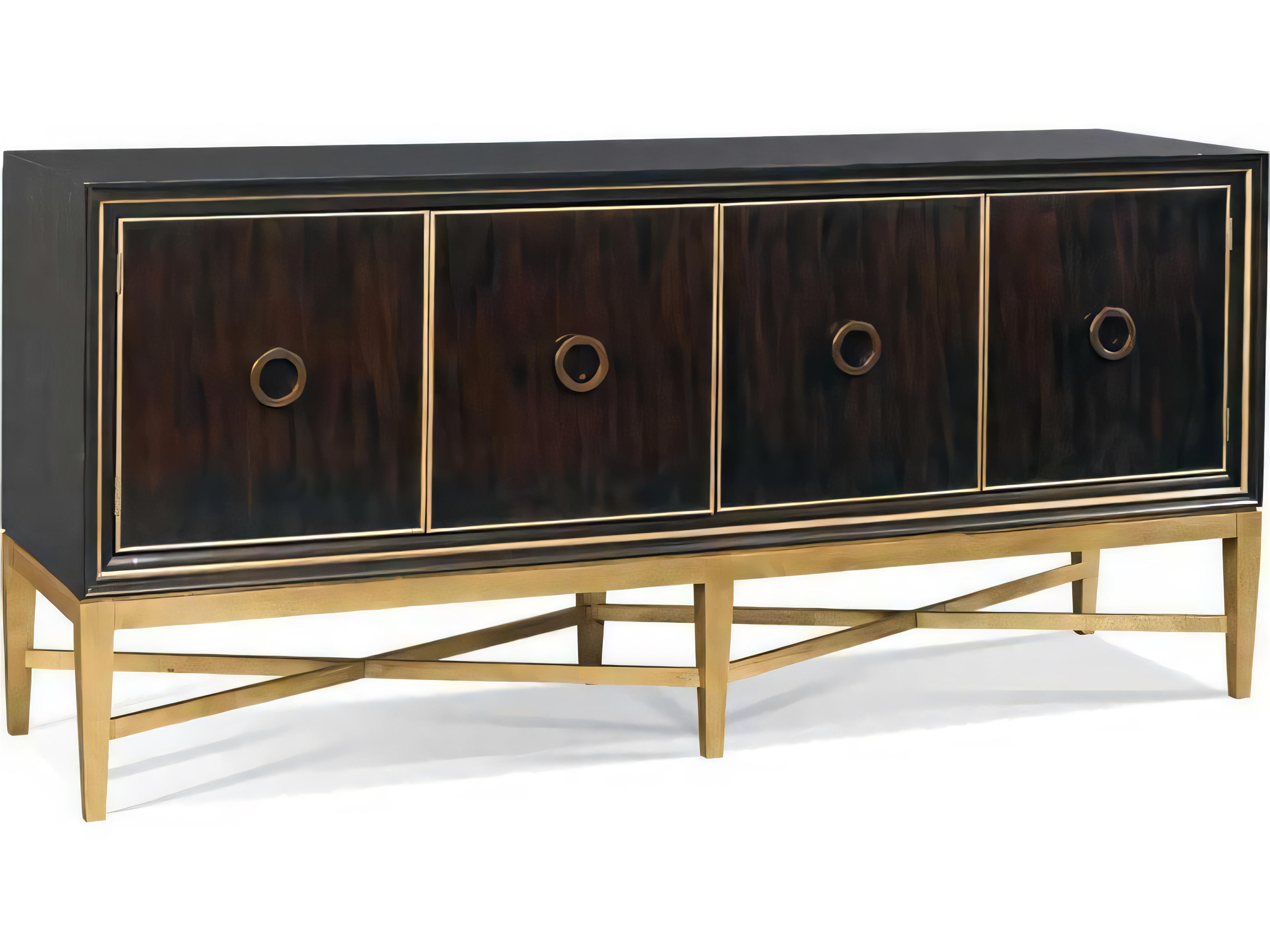 Custom Elements Cabinet Modern Walnut Brown Maple Wood Accent Chest